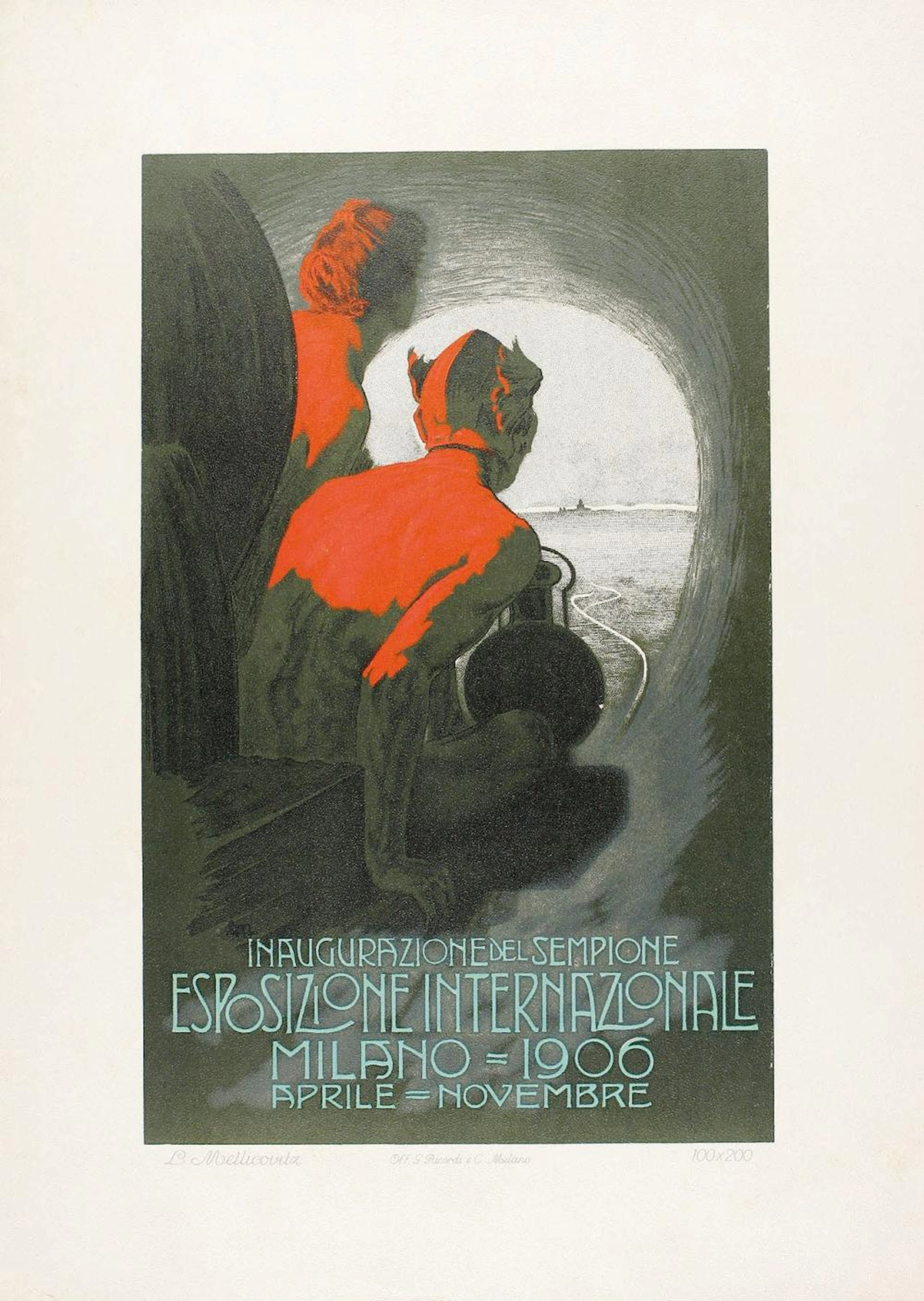 1914. CARTEL: METLICOVITZ, L; HOHENSTEIN; CALDANZA?