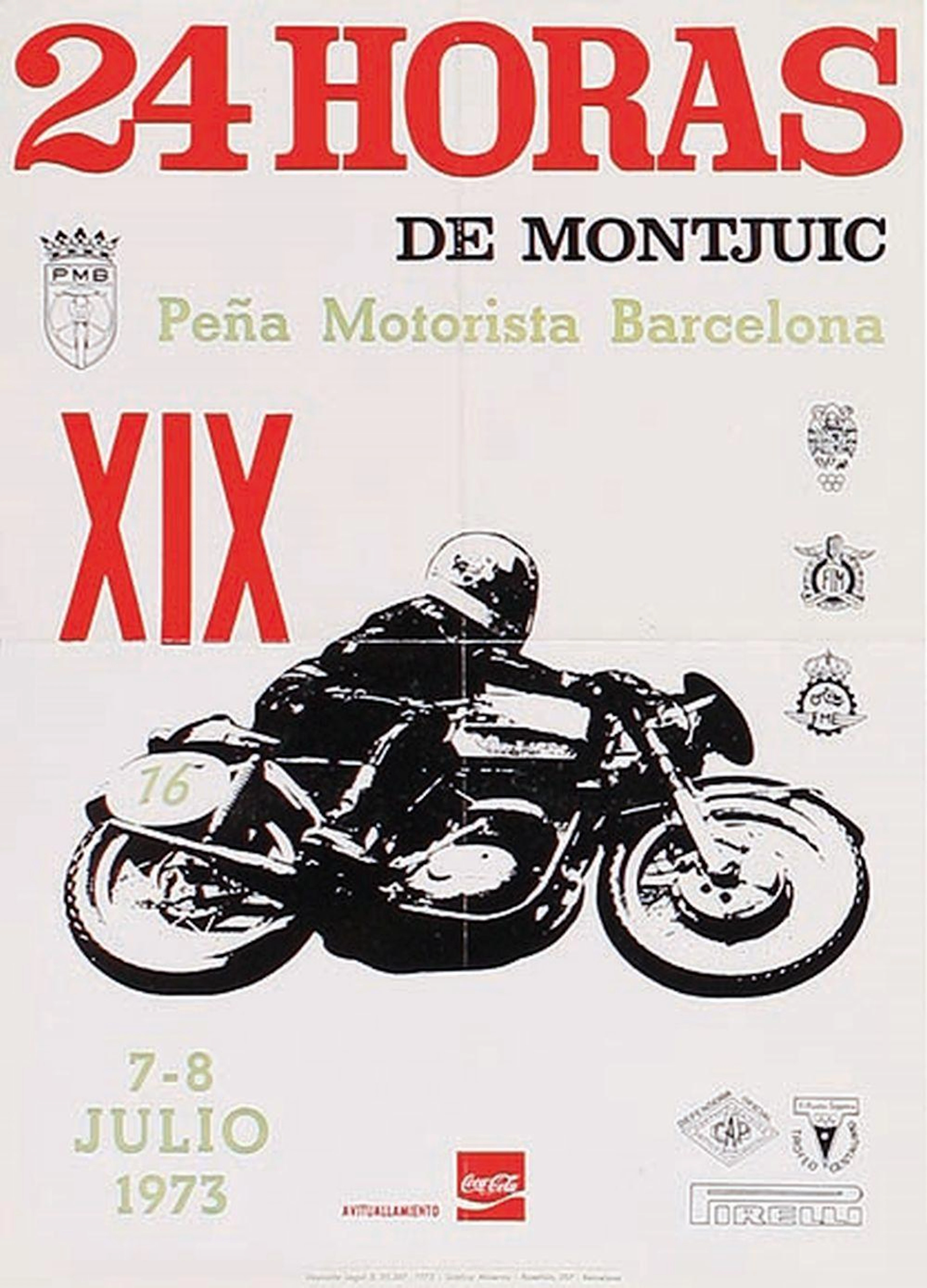 1973. CARTEL: (MOTOCICLETAS). 24 HORAS DE MONTJUIC?