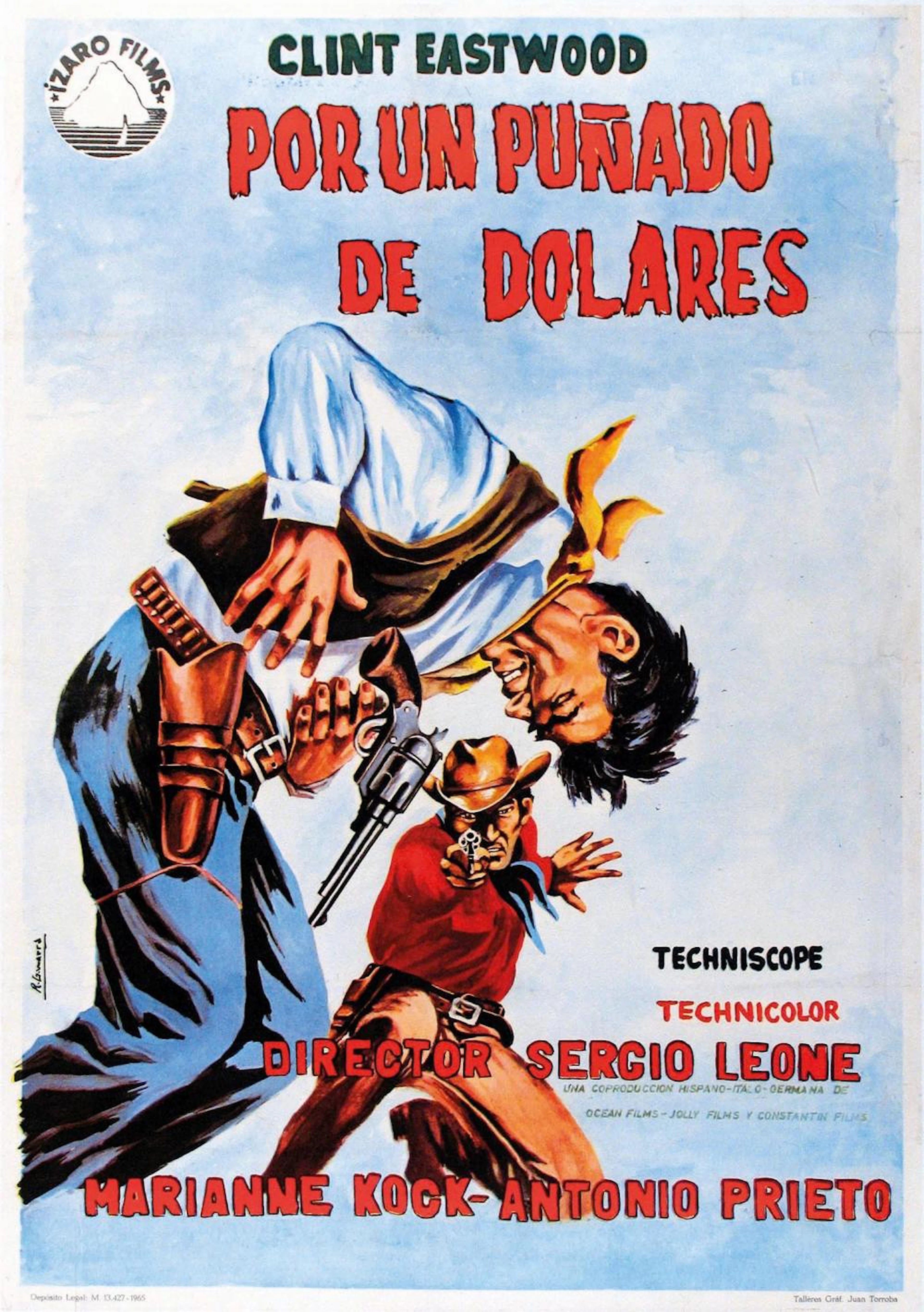 1965. CARTEL CINE: (WESTERN). GAMARRA, R.: POR UN ?