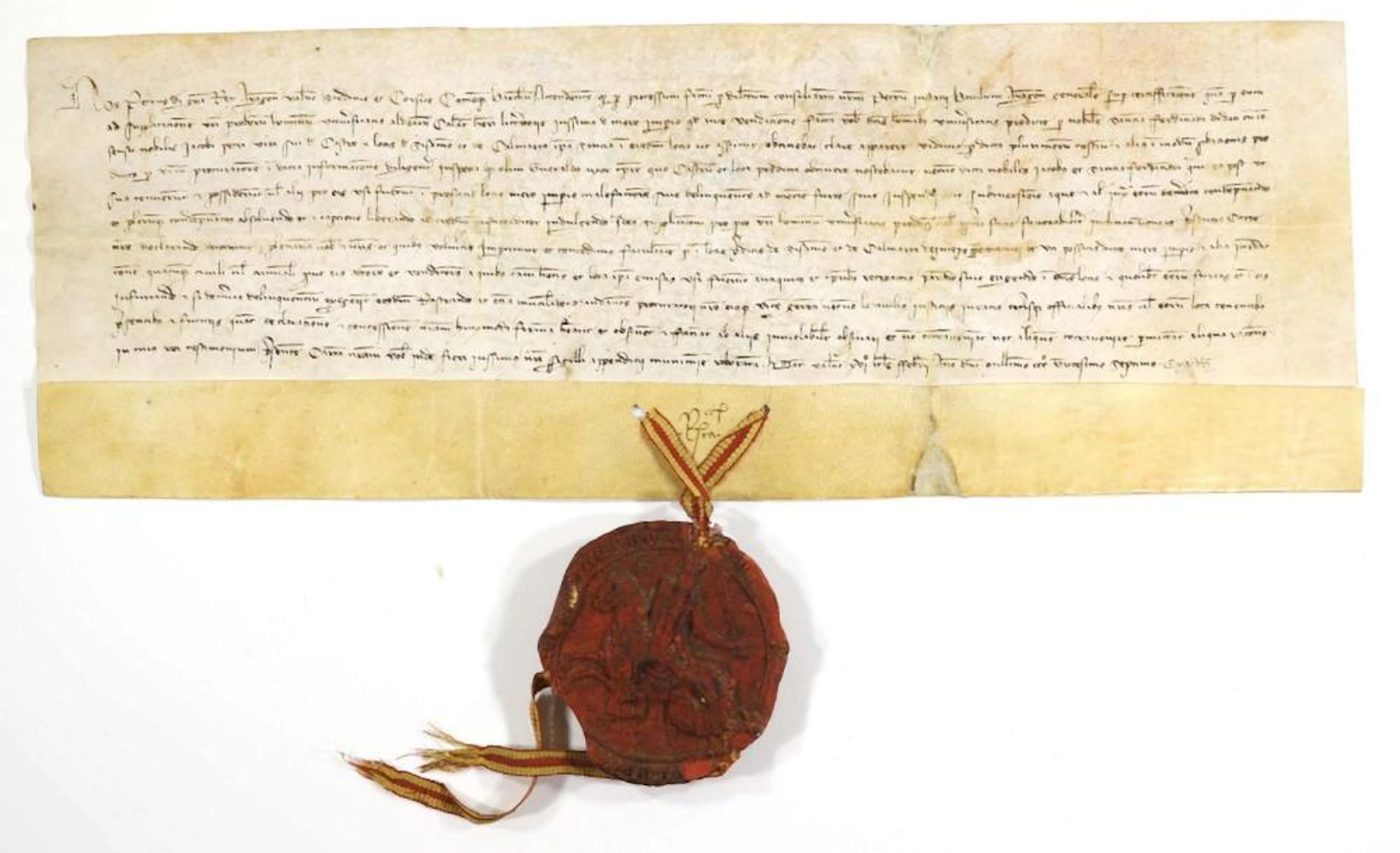 1337. MANUSCRITO: (FIRMA REAL-PEDRO IV ARAGÓN)