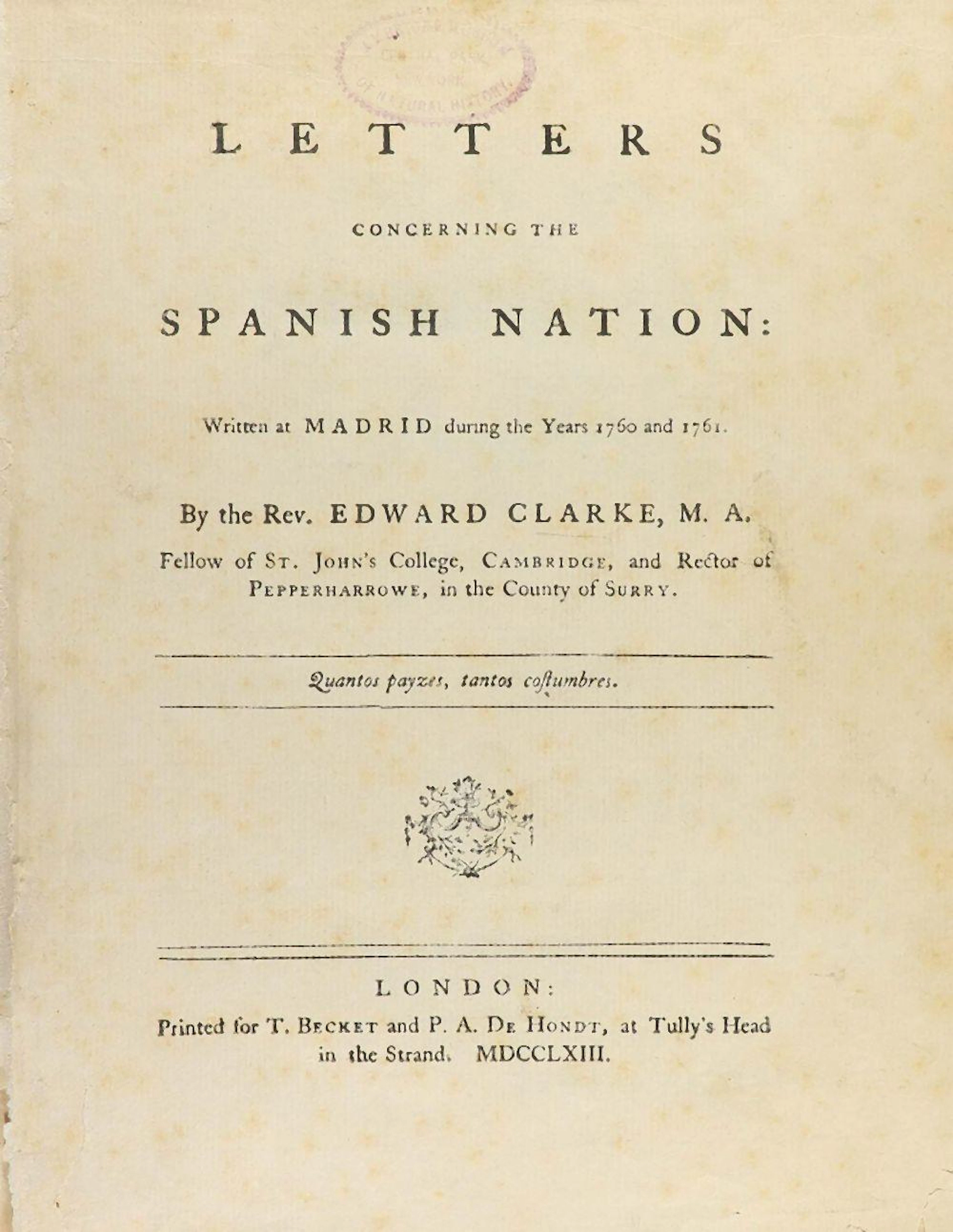 1763. LIBRO: (HISTORIA DE ESPAÑA)