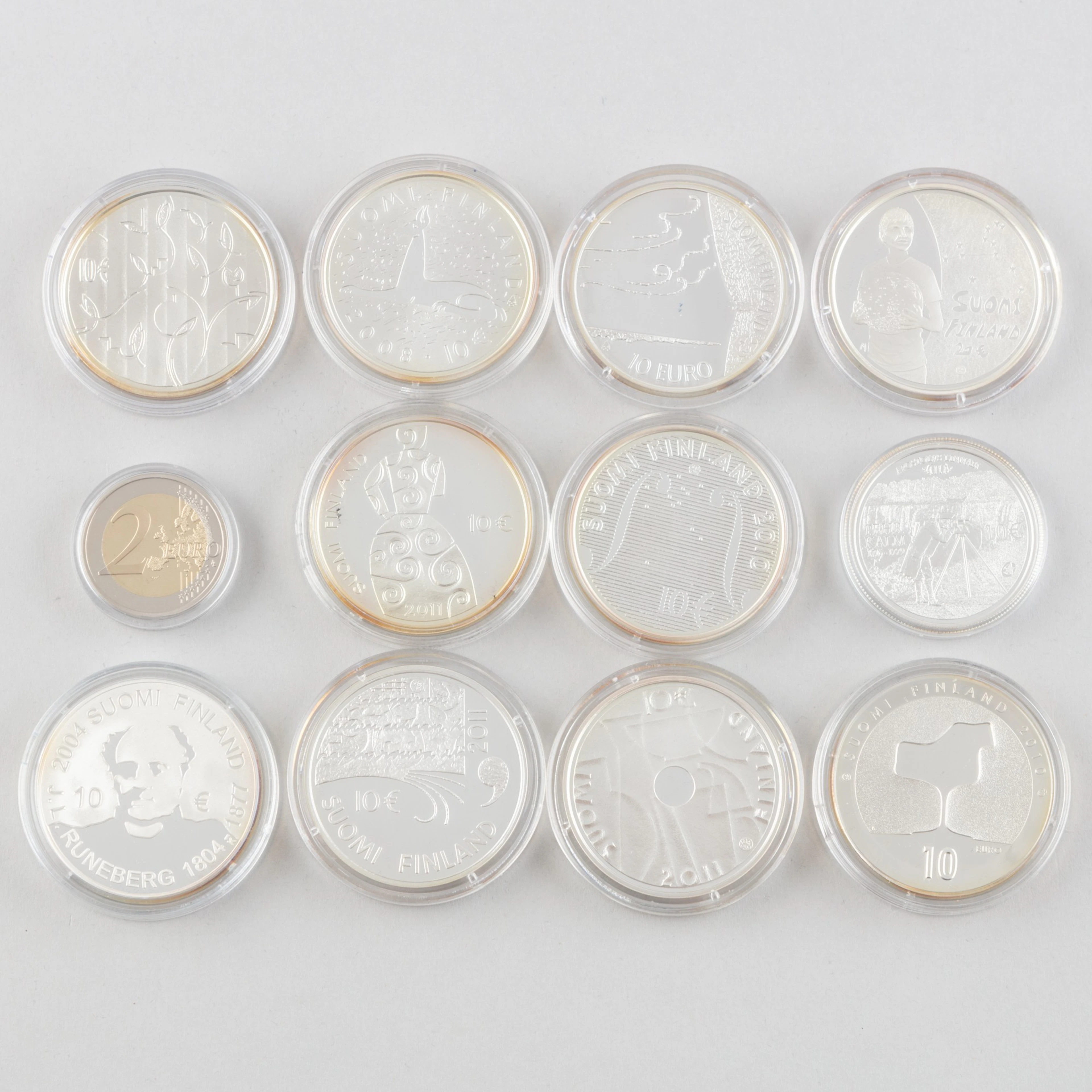 Commemorative coins, 12 pcs