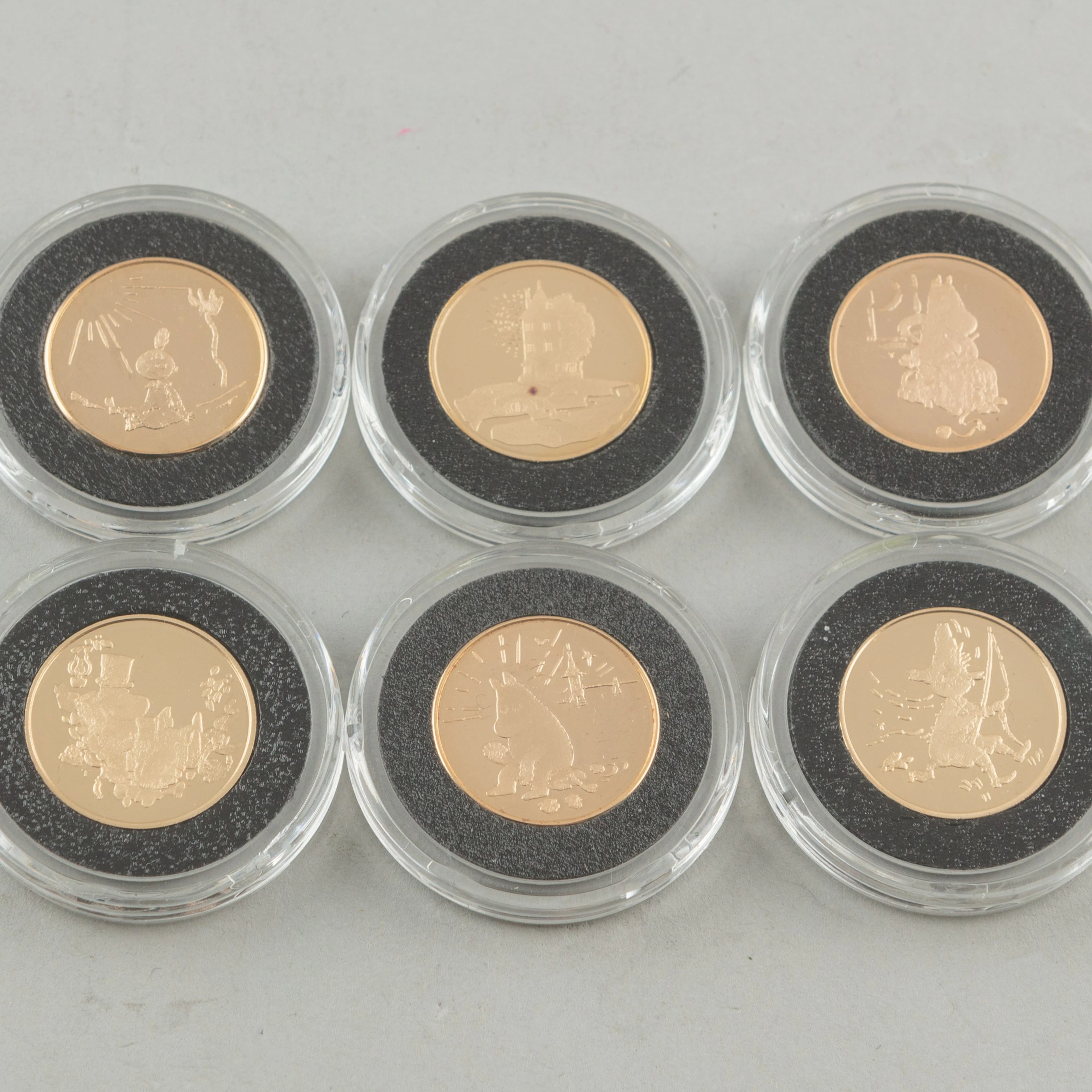 Gold medals, 6 pcs, Tove Jansson