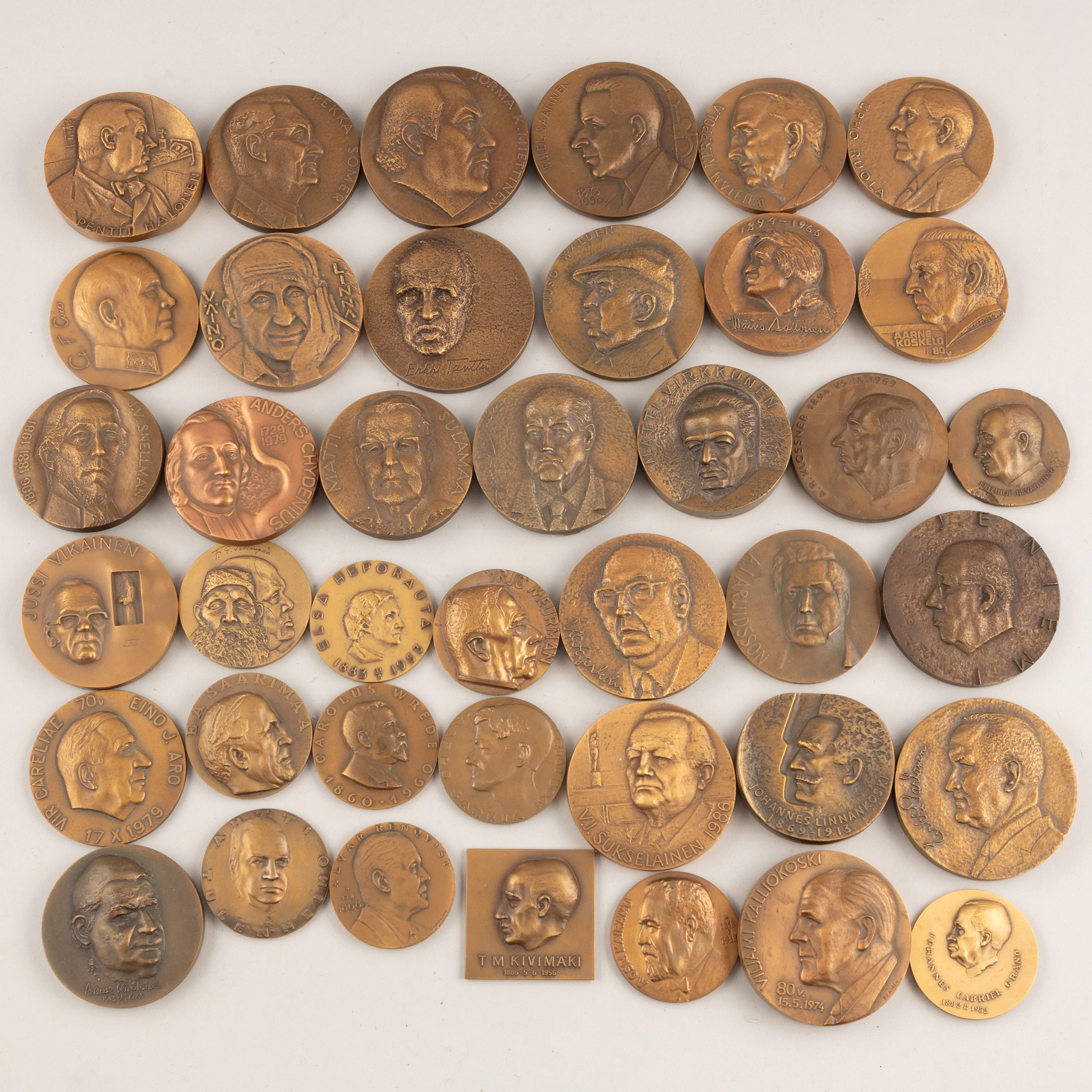 A set of medals, 40 pcs