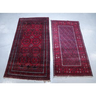 Two Balouch Rugs, Afghanistan, 2.10 x 5.8