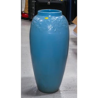 Art Pottery Turquoise-Glazed Floor Vase