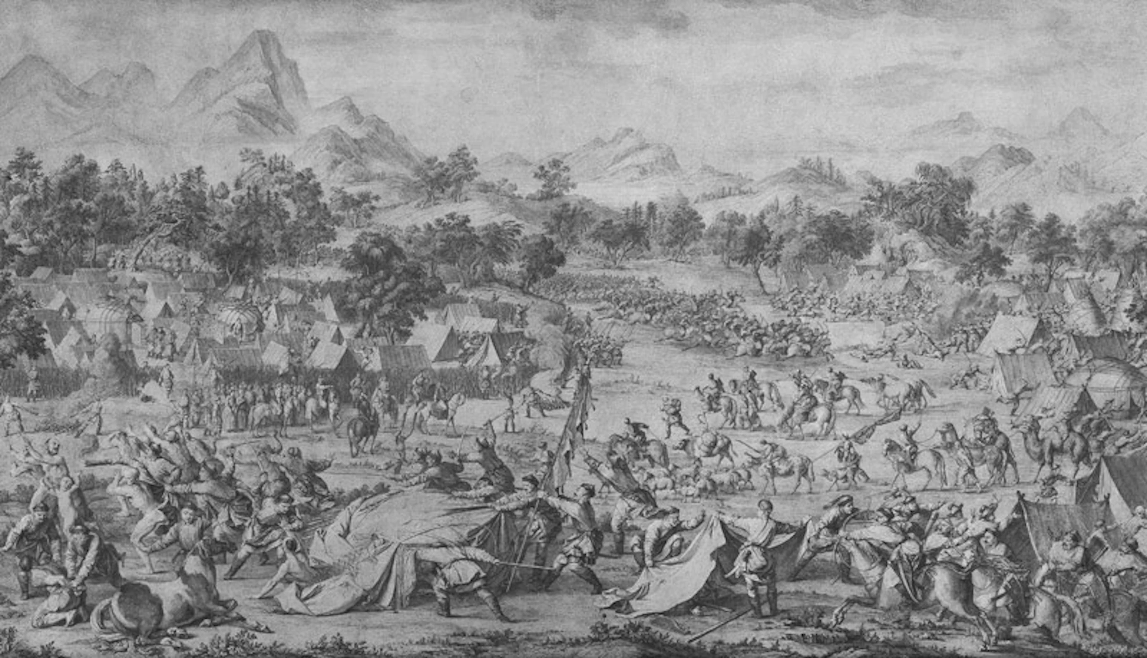 LE BAS (grab) La batalla de Oroi- Jalatu. 1770