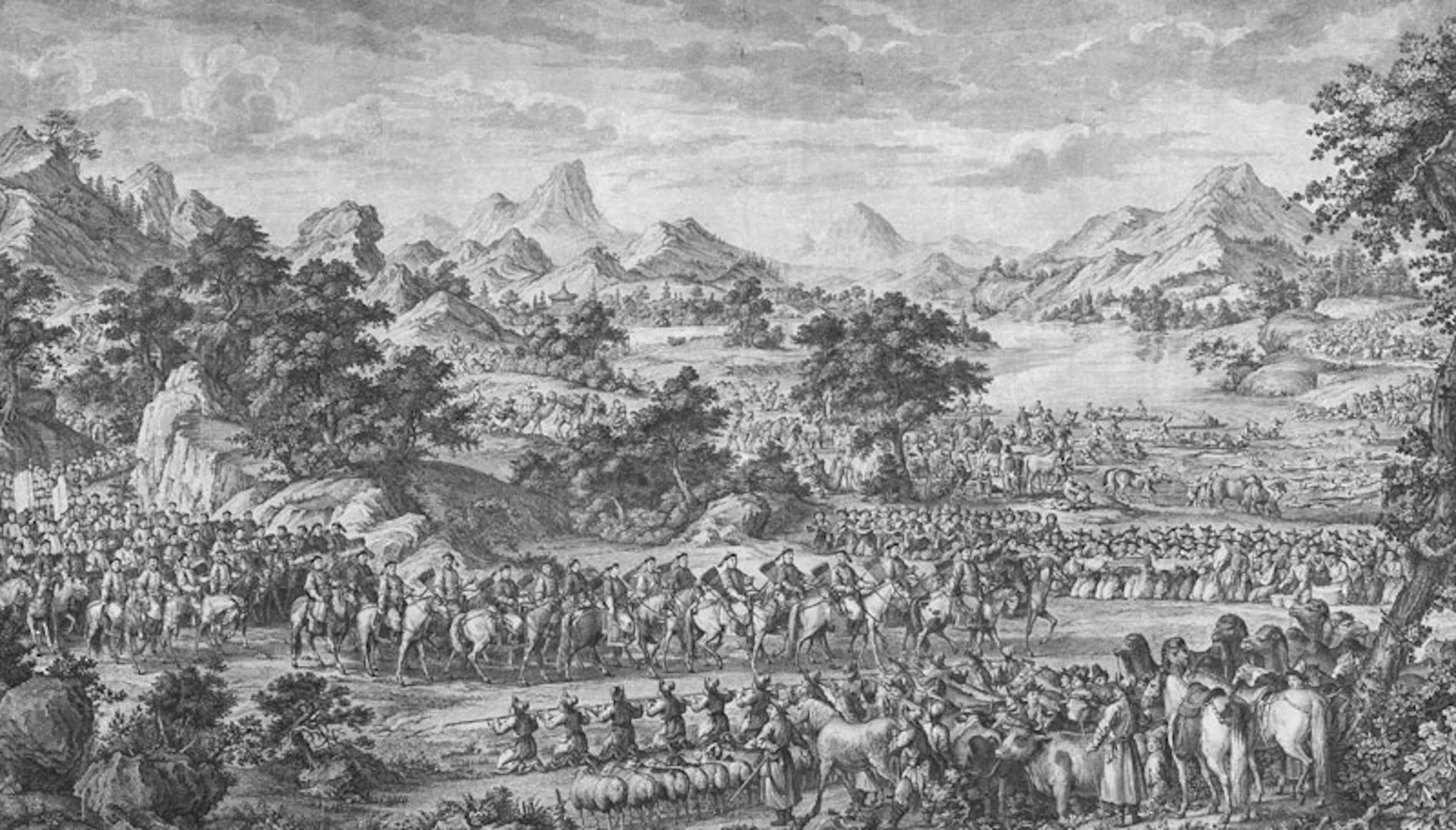 SICHELBART (inv.) - PREVOT (grab.) La sumisin de Ili. 1769