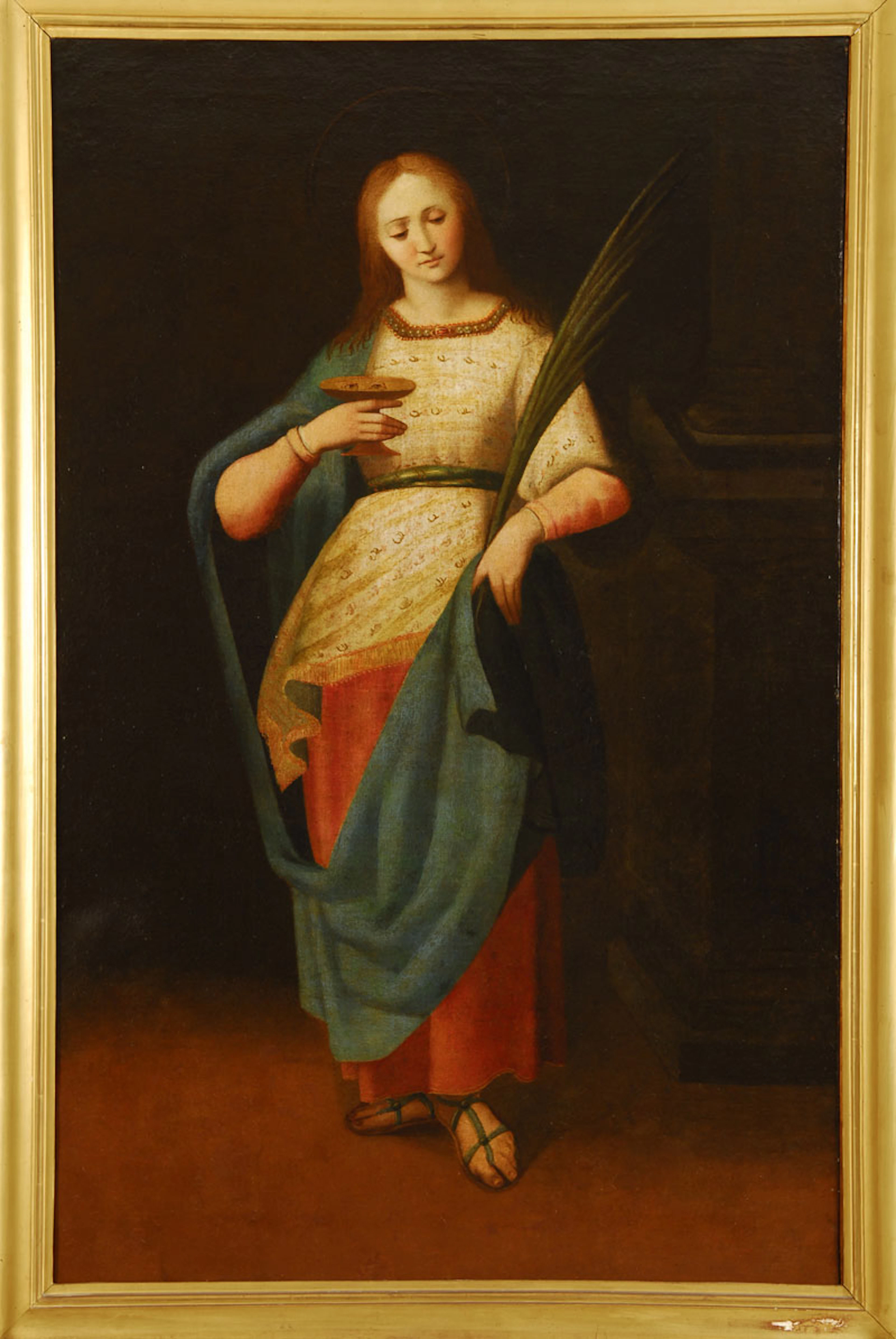 ATRIBUIDO A ORSOLA MADDALENA CACCIA (1596 - 1676) Santa Lucia.
