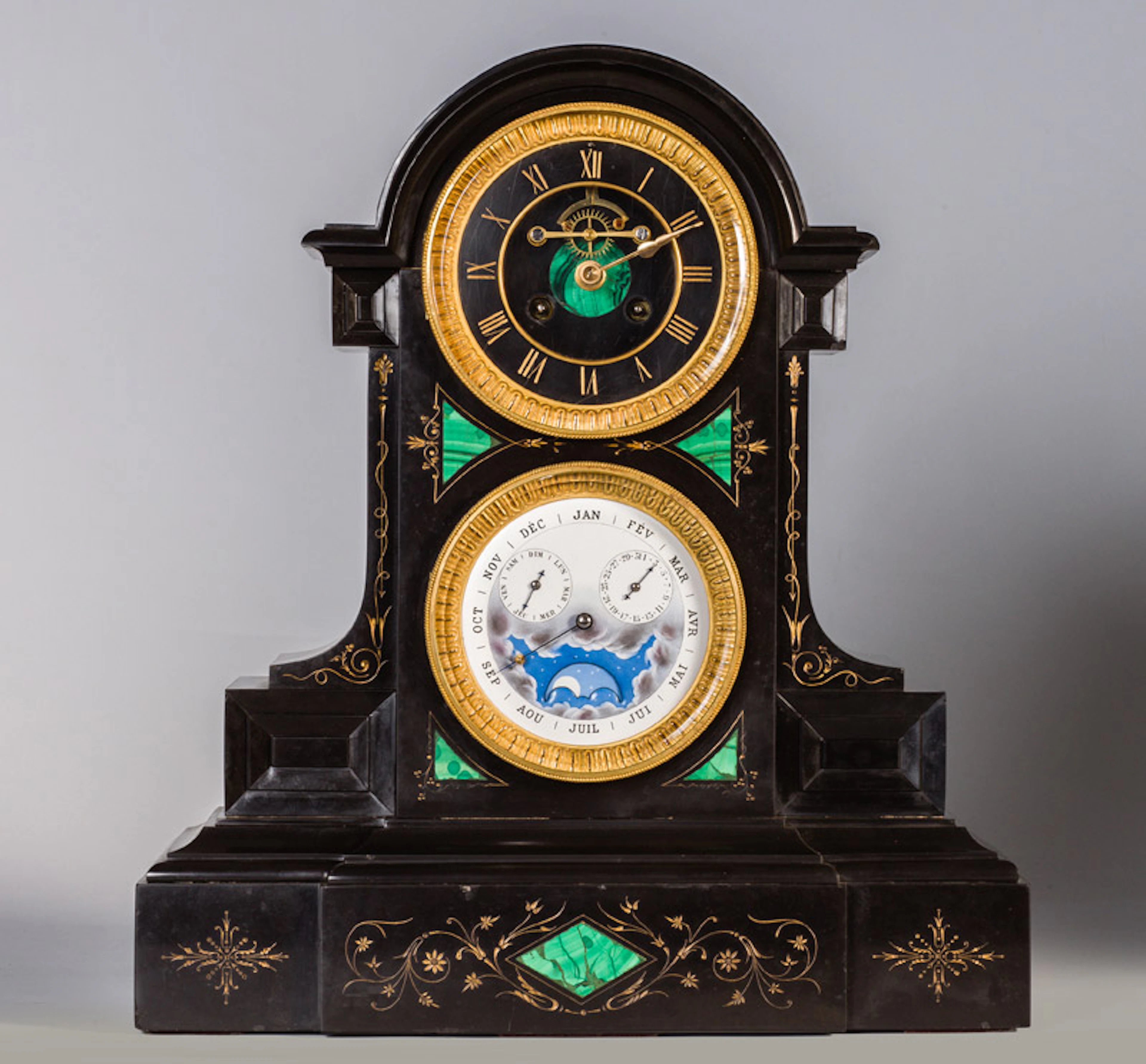"PINCHON AINE ET FILS" Trabajo francs, ff. S. XIX. Reloj regulador