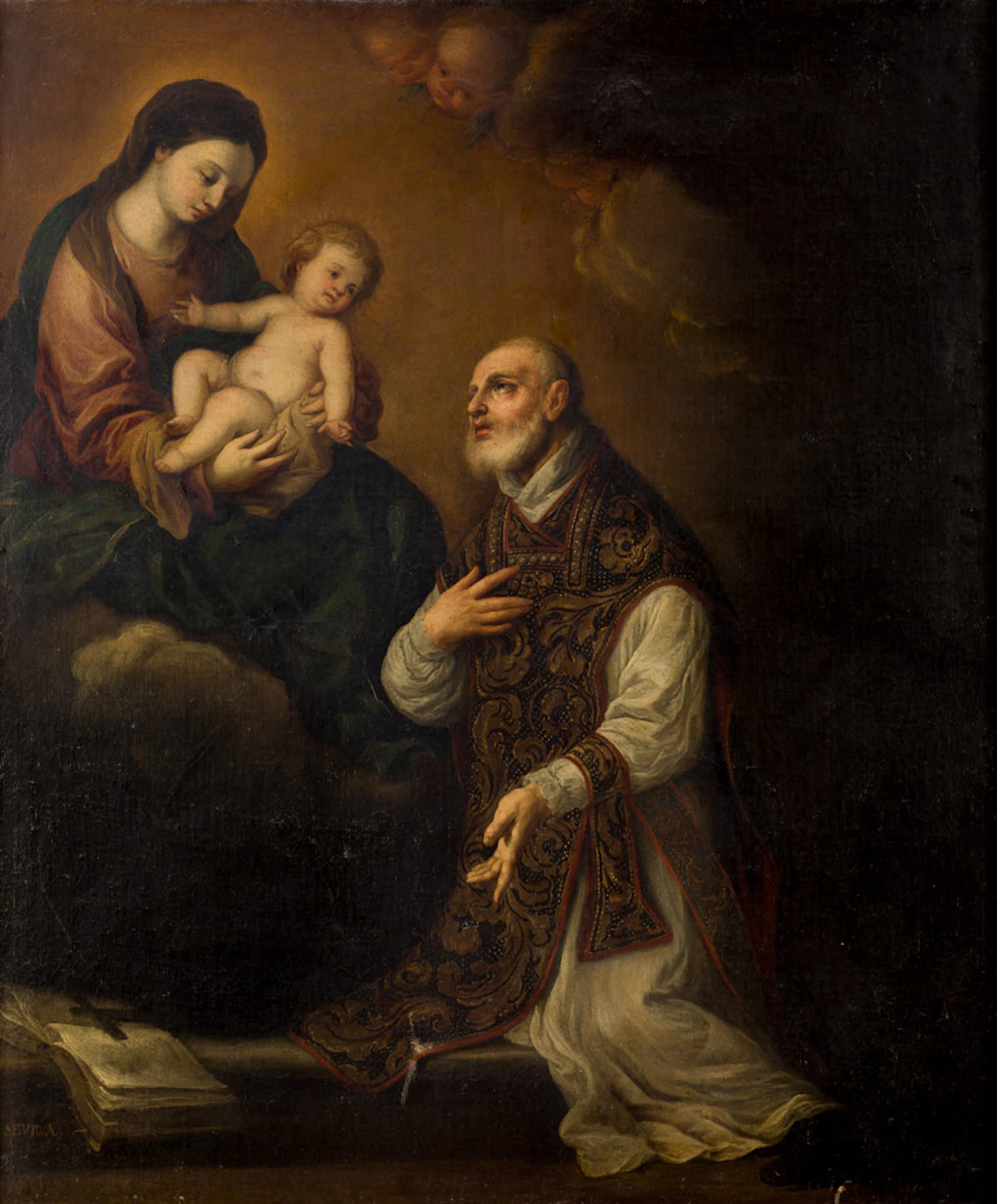 JUAN DE SEVILLA ROMERO Y ESCALANTE (Granada, 1643- 1695) San Felipe Neri.