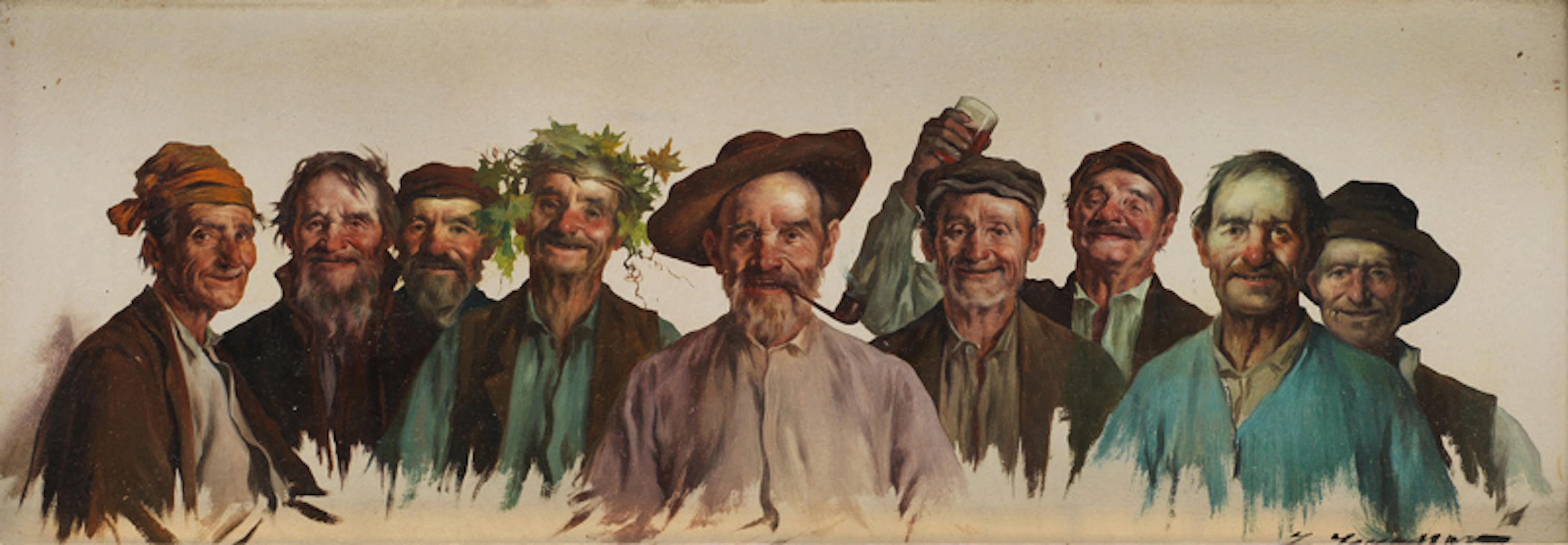 LUIS GRANER ARRUFI (Reus, Tarragona, 1849-Barcelona, 1902) Los borrachos