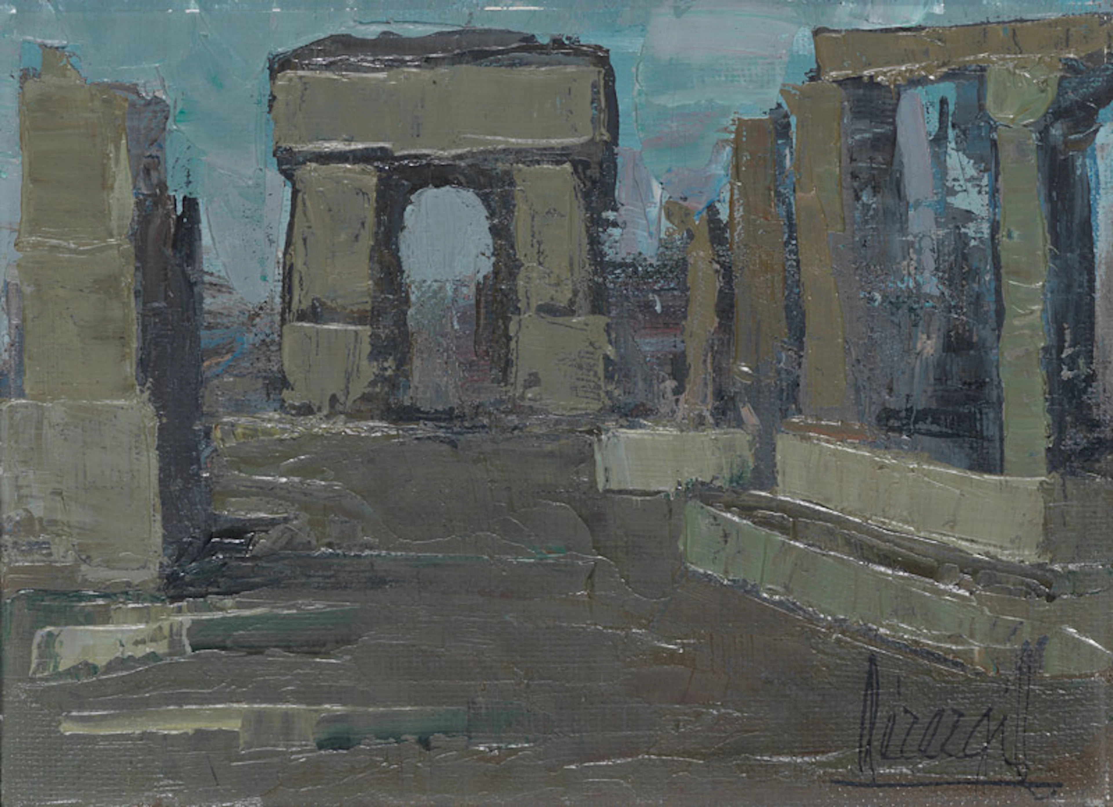 JOS PREZ GIL PEREZGIL (Caudete, Albacete, 1918 - Alicante, 1998) Ruinas Romanas
