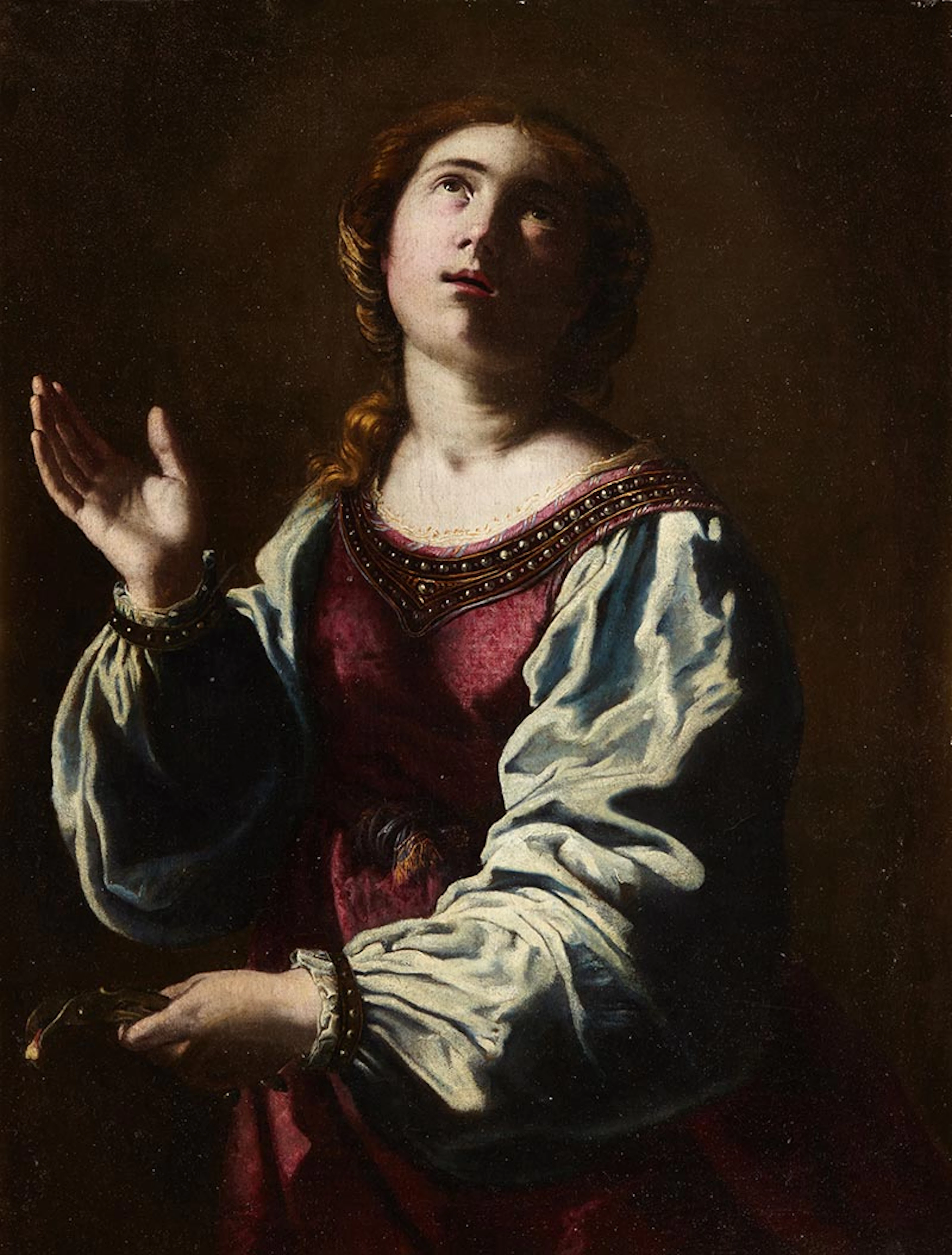 ARTEMISIA GENTILESCHI (Roma, 1593- Npoles, 1653) Santa Luca y Santa