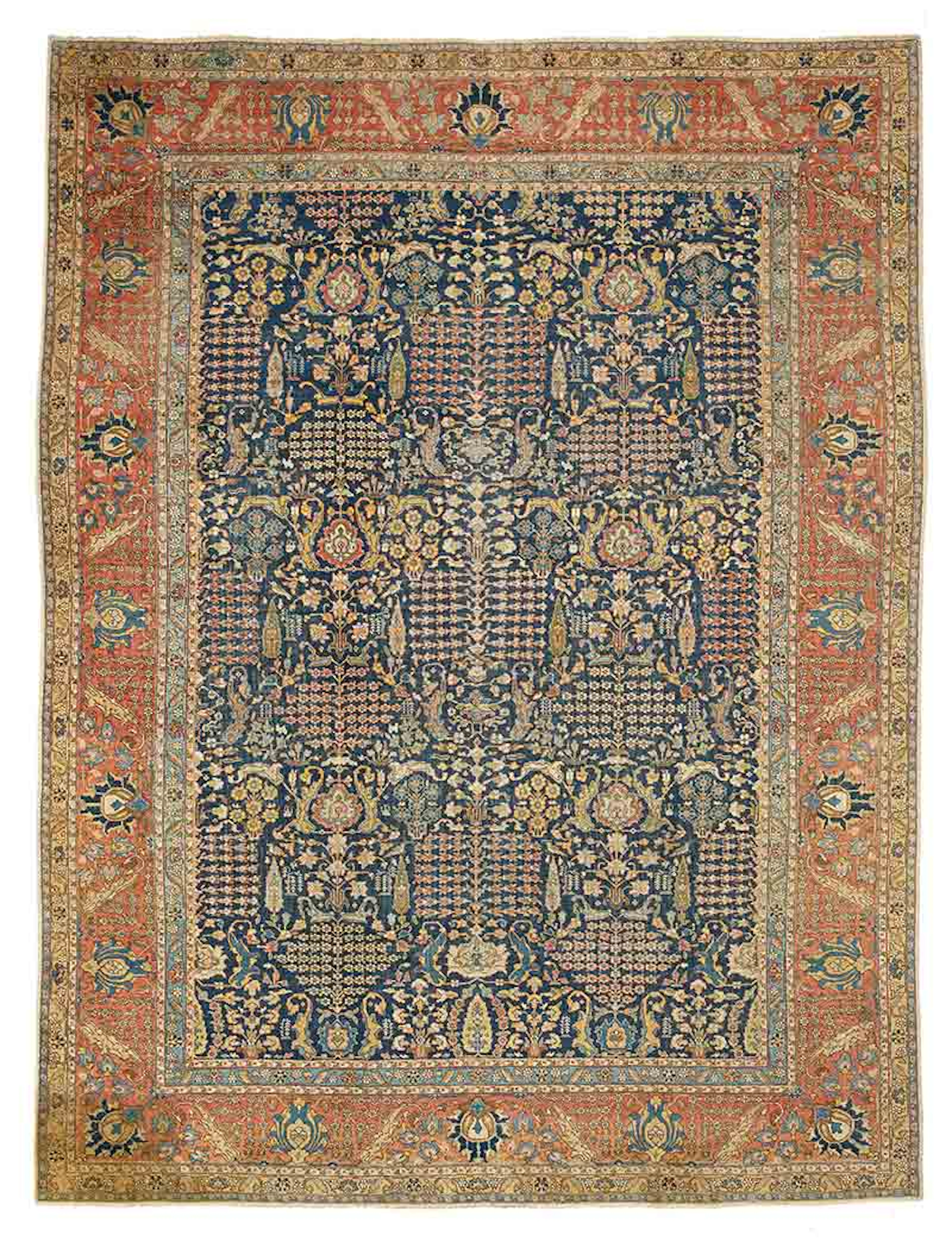 Noroeste de Persia, S. XIX. Alfombra Tabriz en lana.