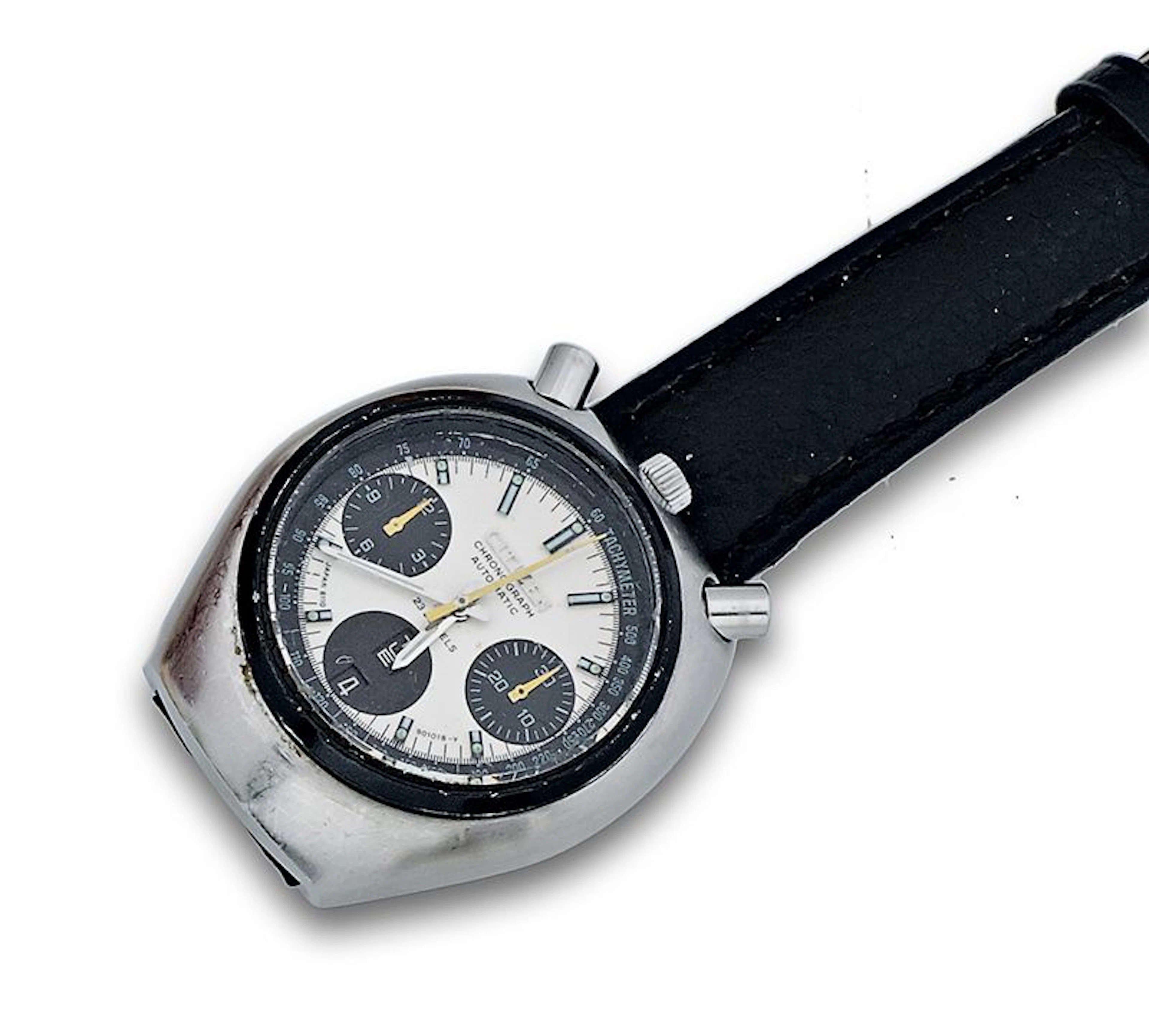 Reloj cronrafo CITIZEN aos 70 en acero. 4-901053 y 40903923 -67 -9011