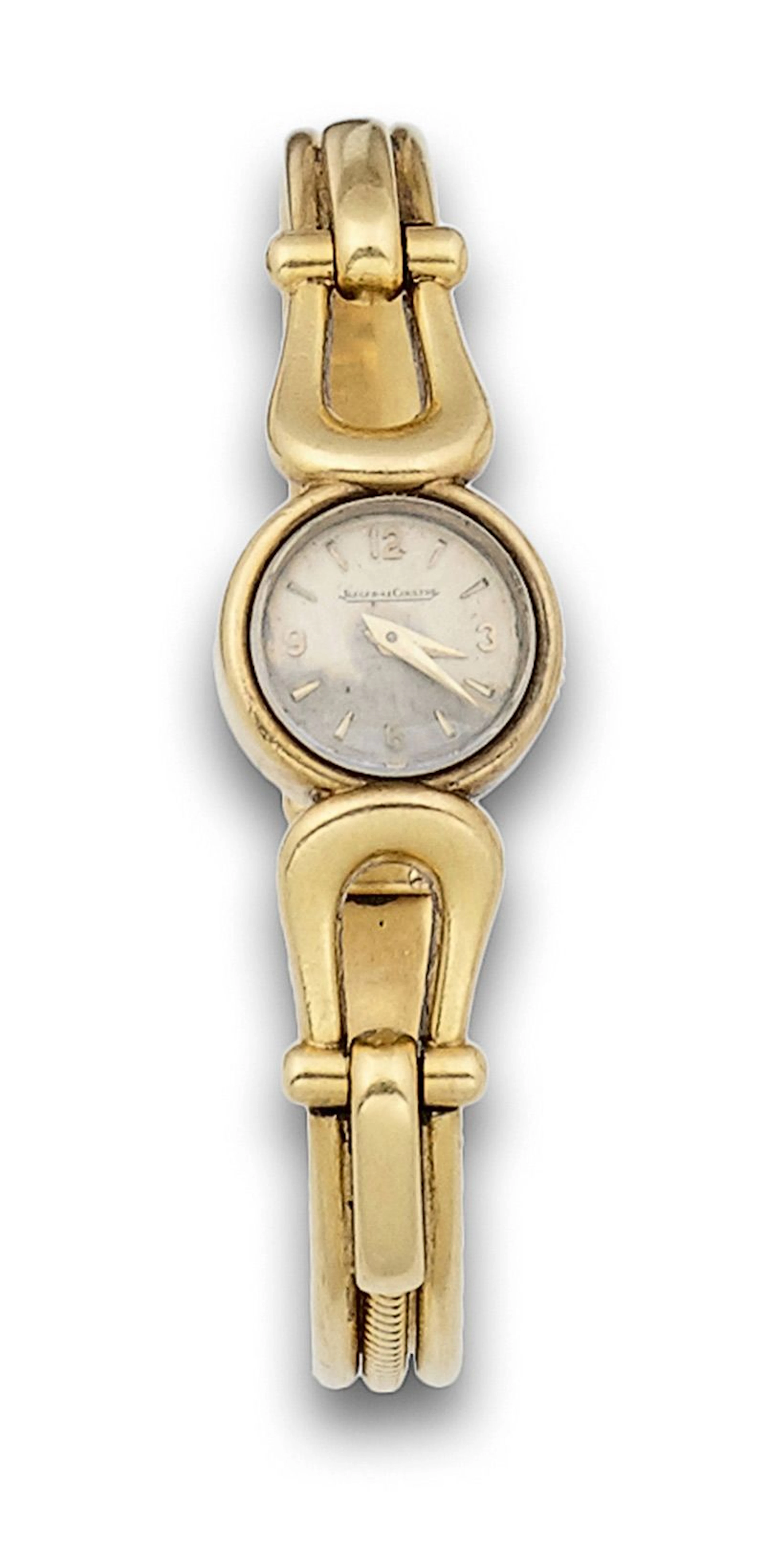 Reloj JAEGER LE COULTRE años 50 con pulsera rígida en oro de 18K.A 557921