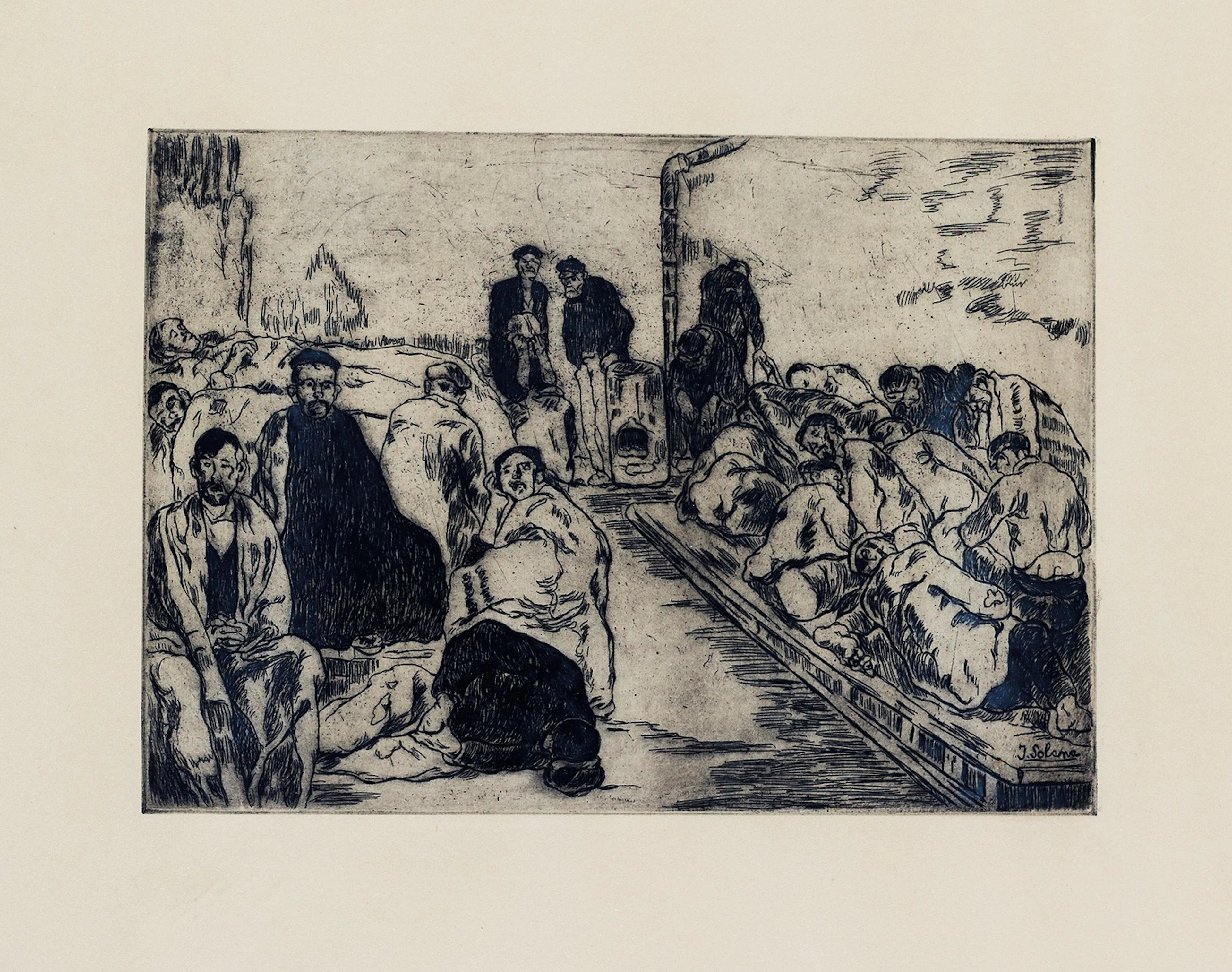 JOSÉ GUTIÉRREZ SOLANA (Madrid, 1886 - 1945) El Rastro