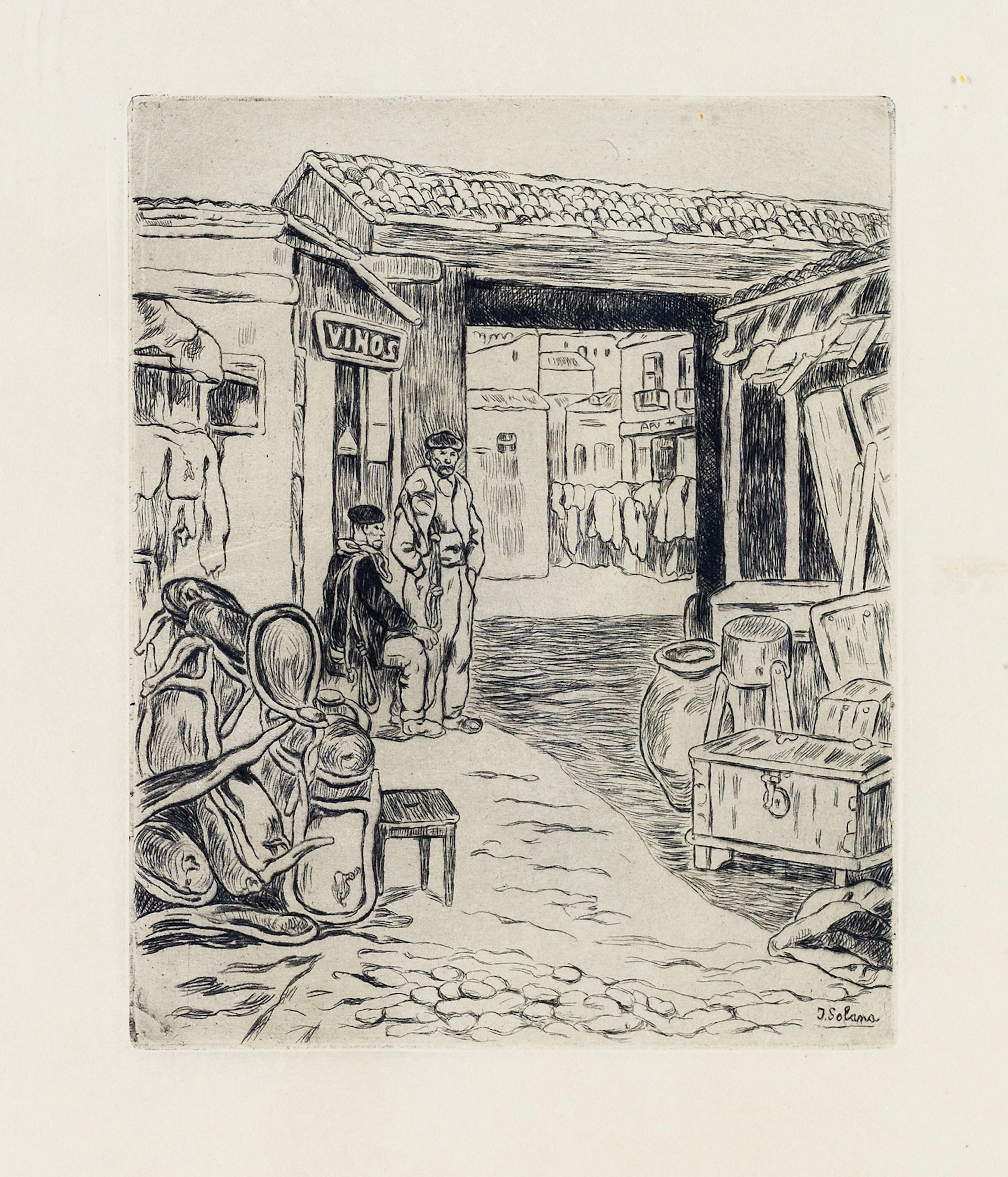 JOSÉ GUTIÉRREZ SOLANA (Madrid, 1886 - 1945) Máscaras del perro