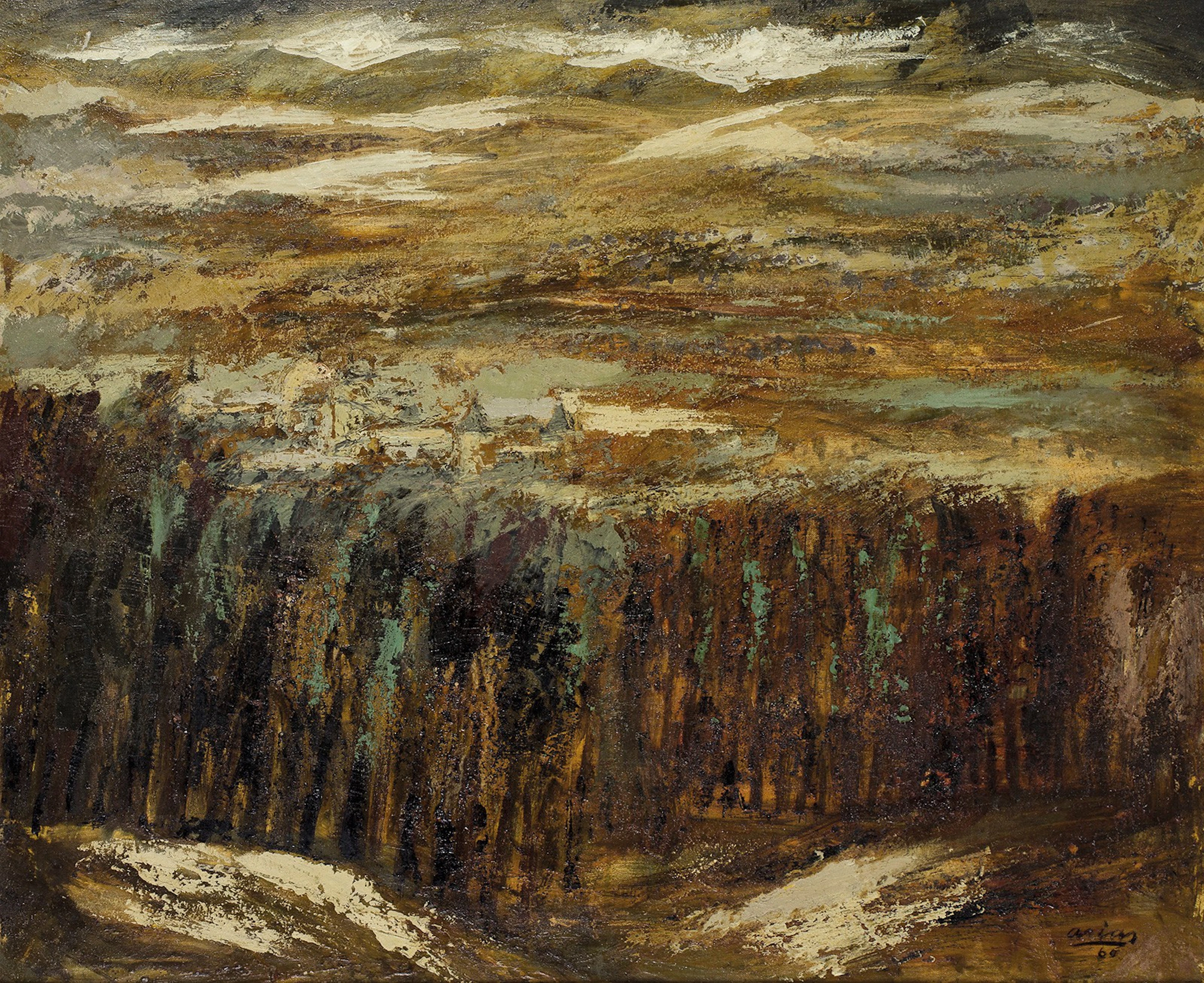 JOSÉ BEULAS (Santa Coloma de Farnés, Gerona, 1921 - Huesca, 2017) Paisaje