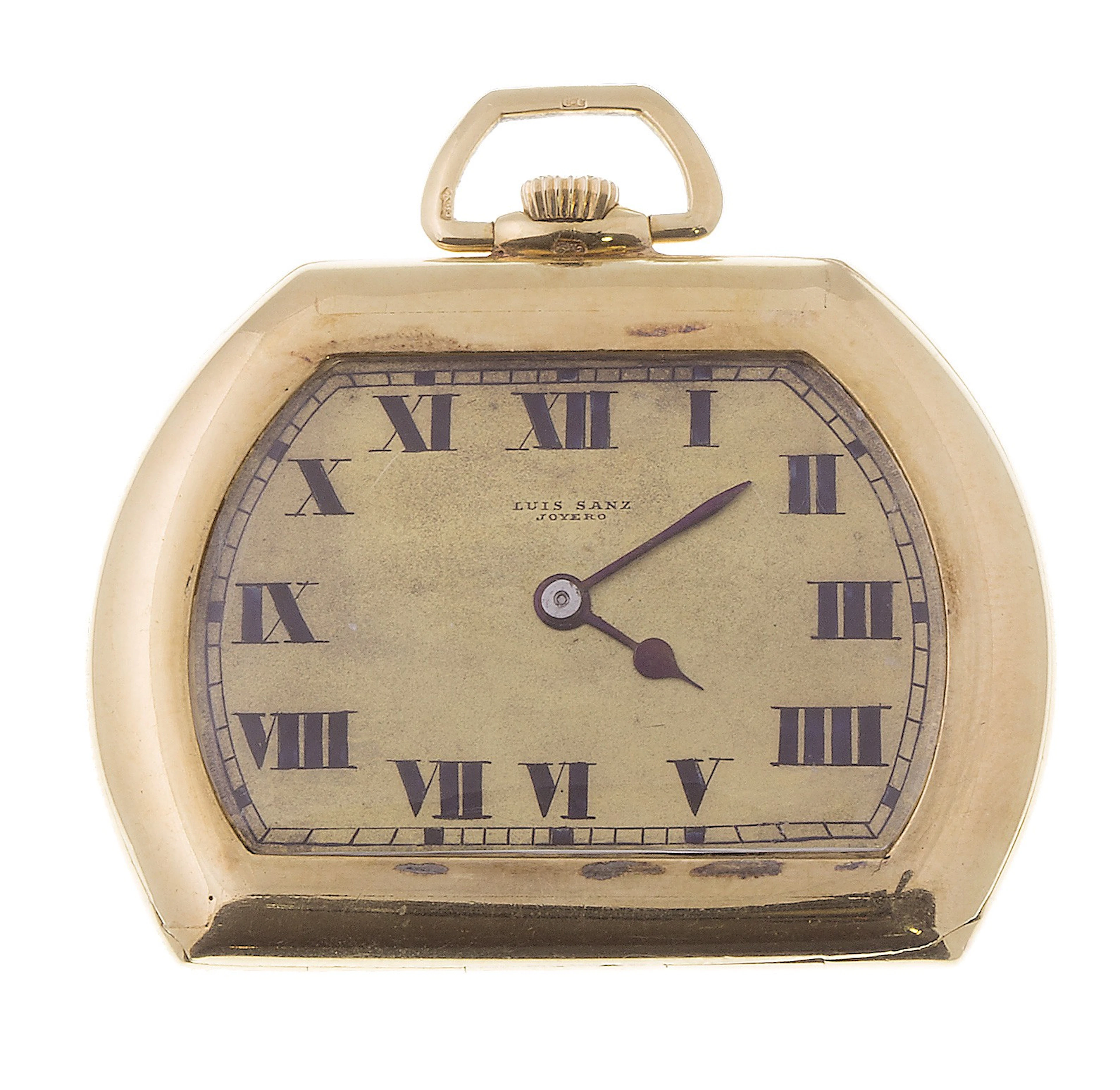 Reloj saboneta en plata