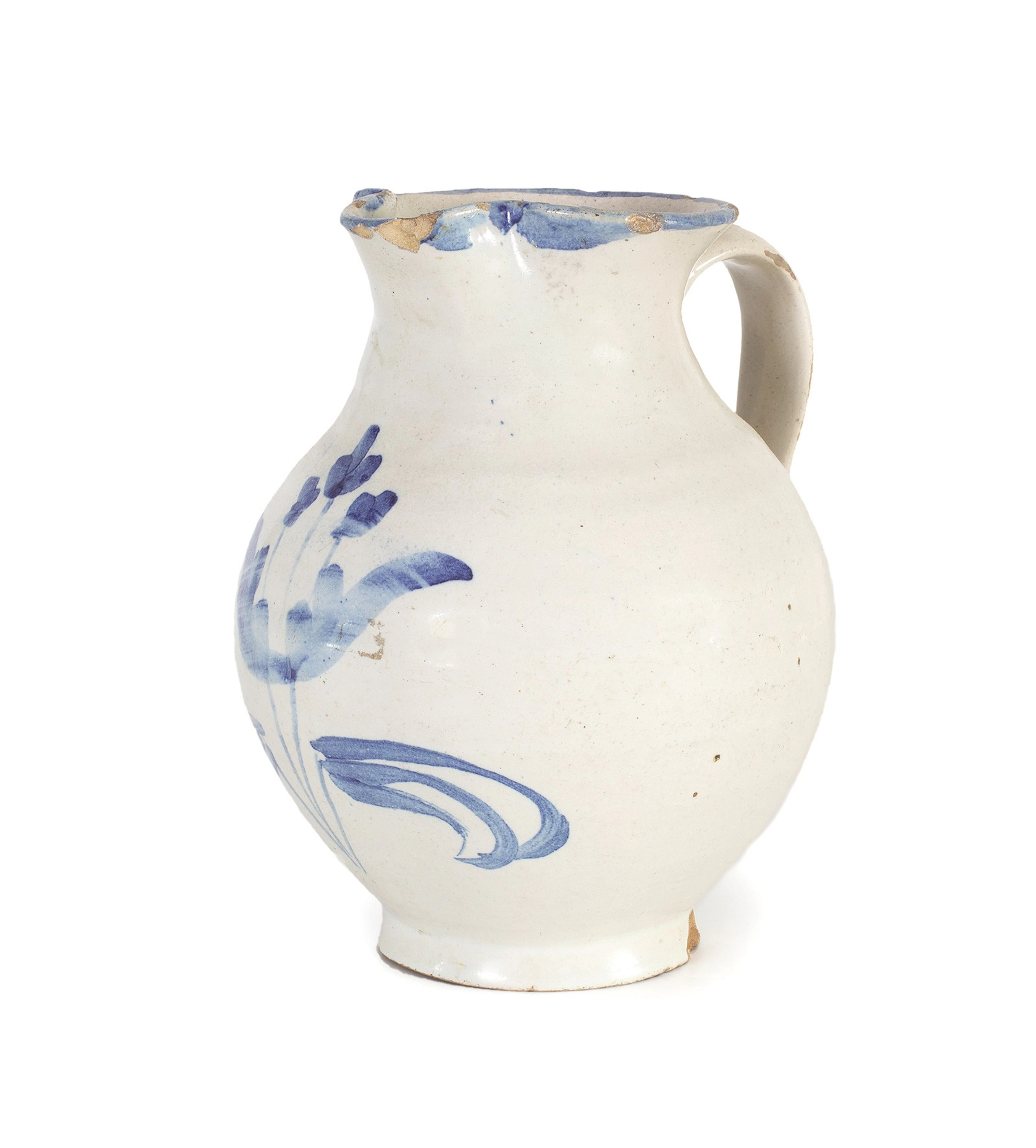 Especiero de cerámica esmaltada de la serie tricolor. Talavera, S. XVII