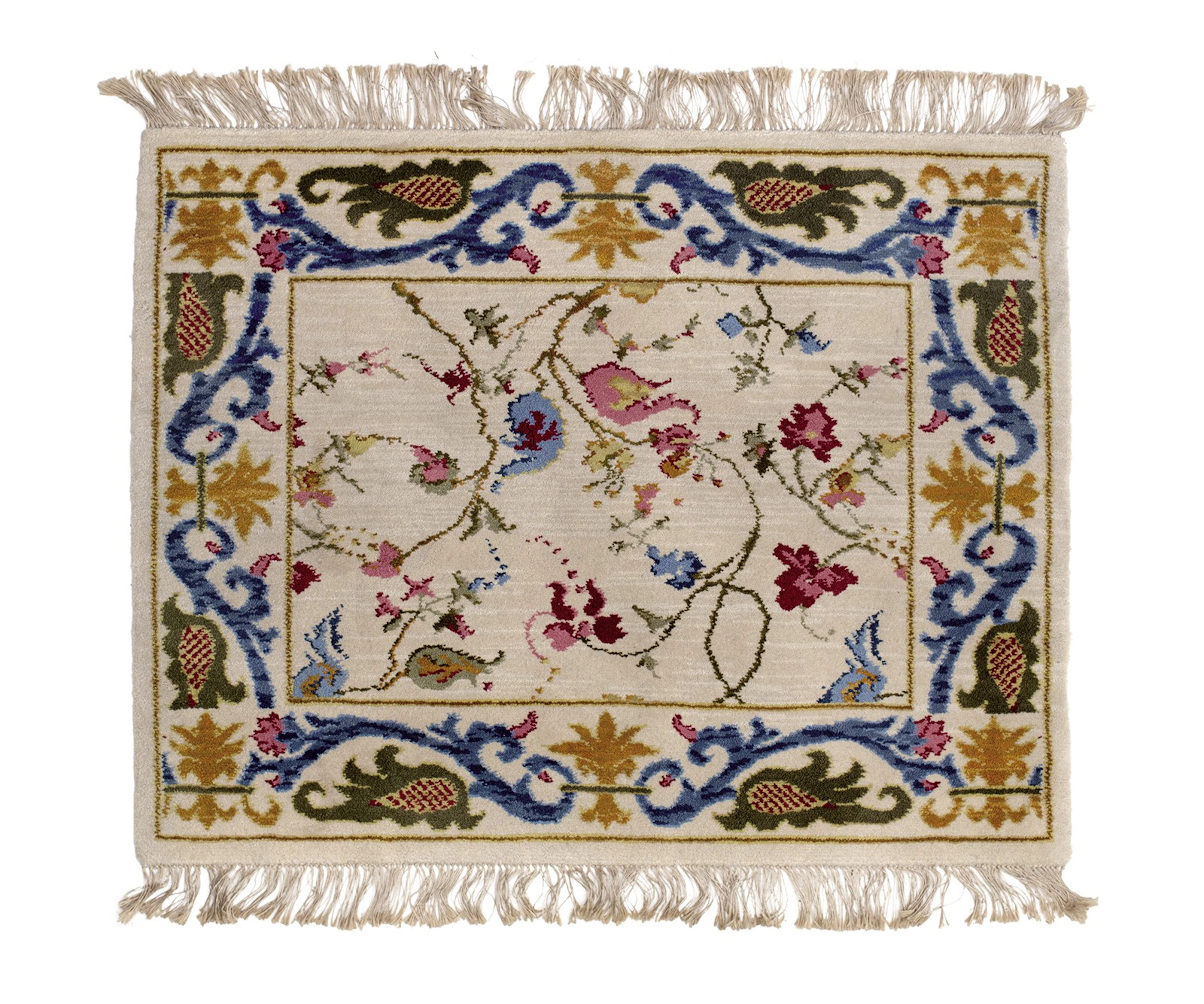 Alfombra en lana Bukhara, h. 1880
