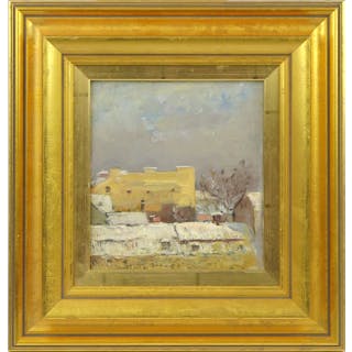 Törnå, Oscar, olja, Paristak, signerad, 20 x 18 cm