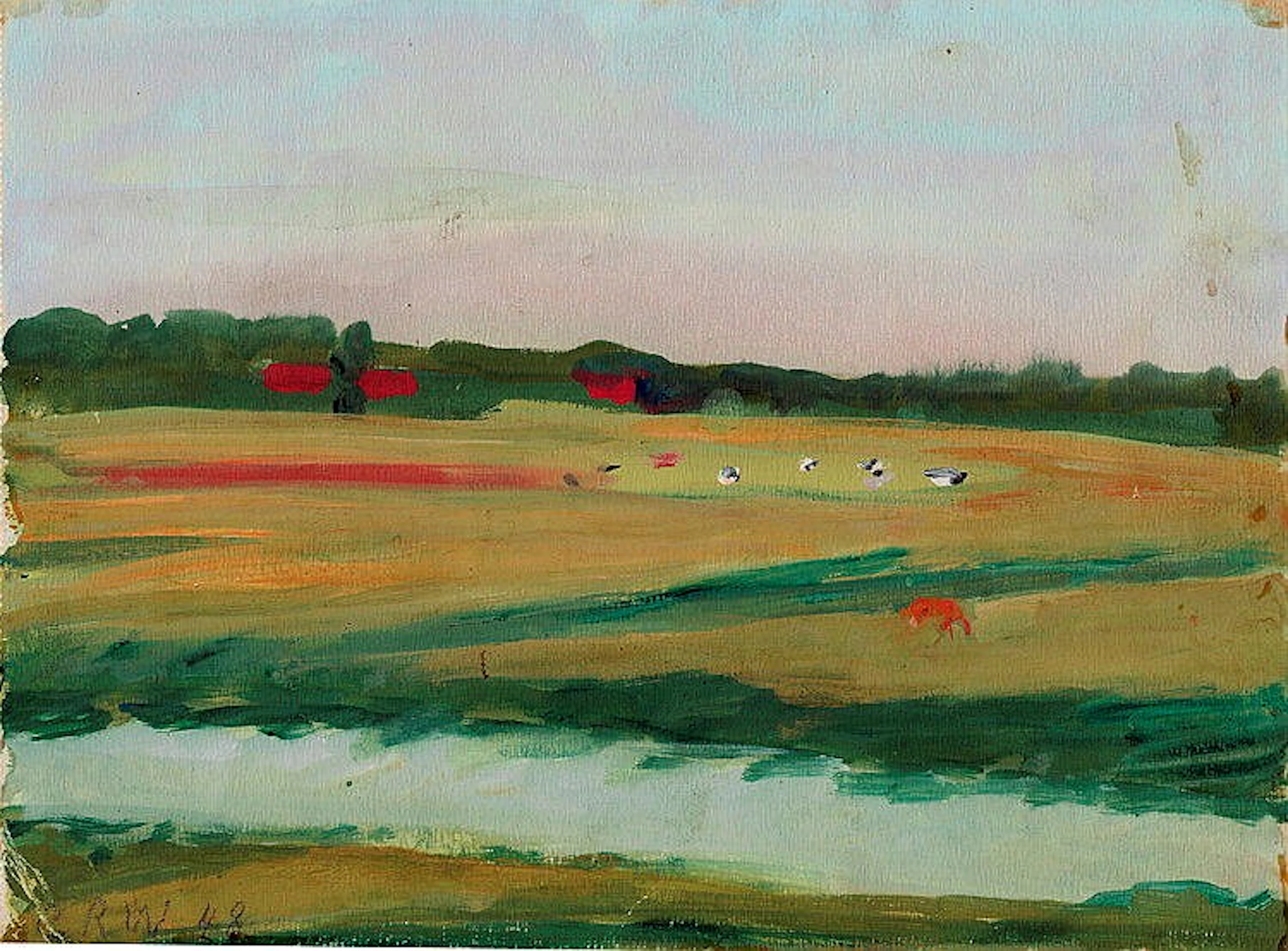 Clara Rilke[-Westhoff]. Worpsweder Landschaft.