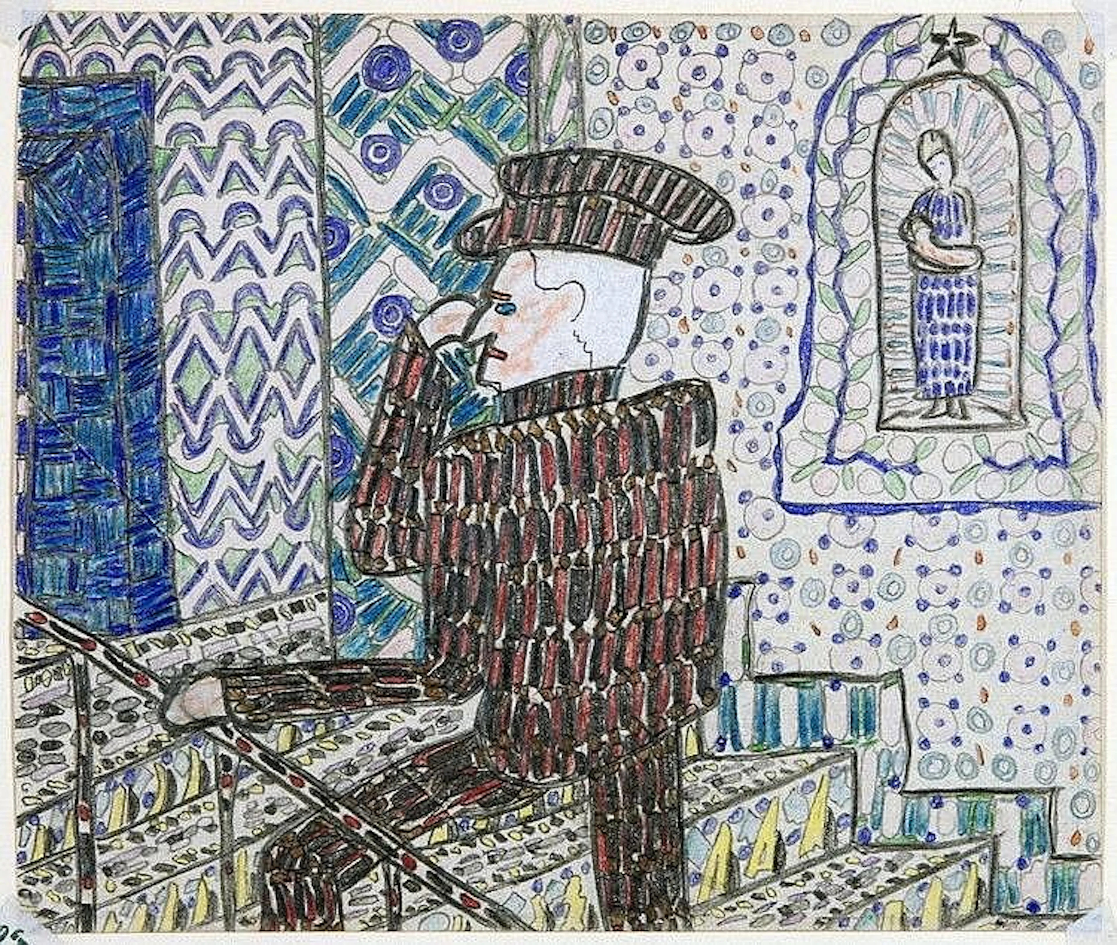 Paul Goesch. Auf der Treppe.