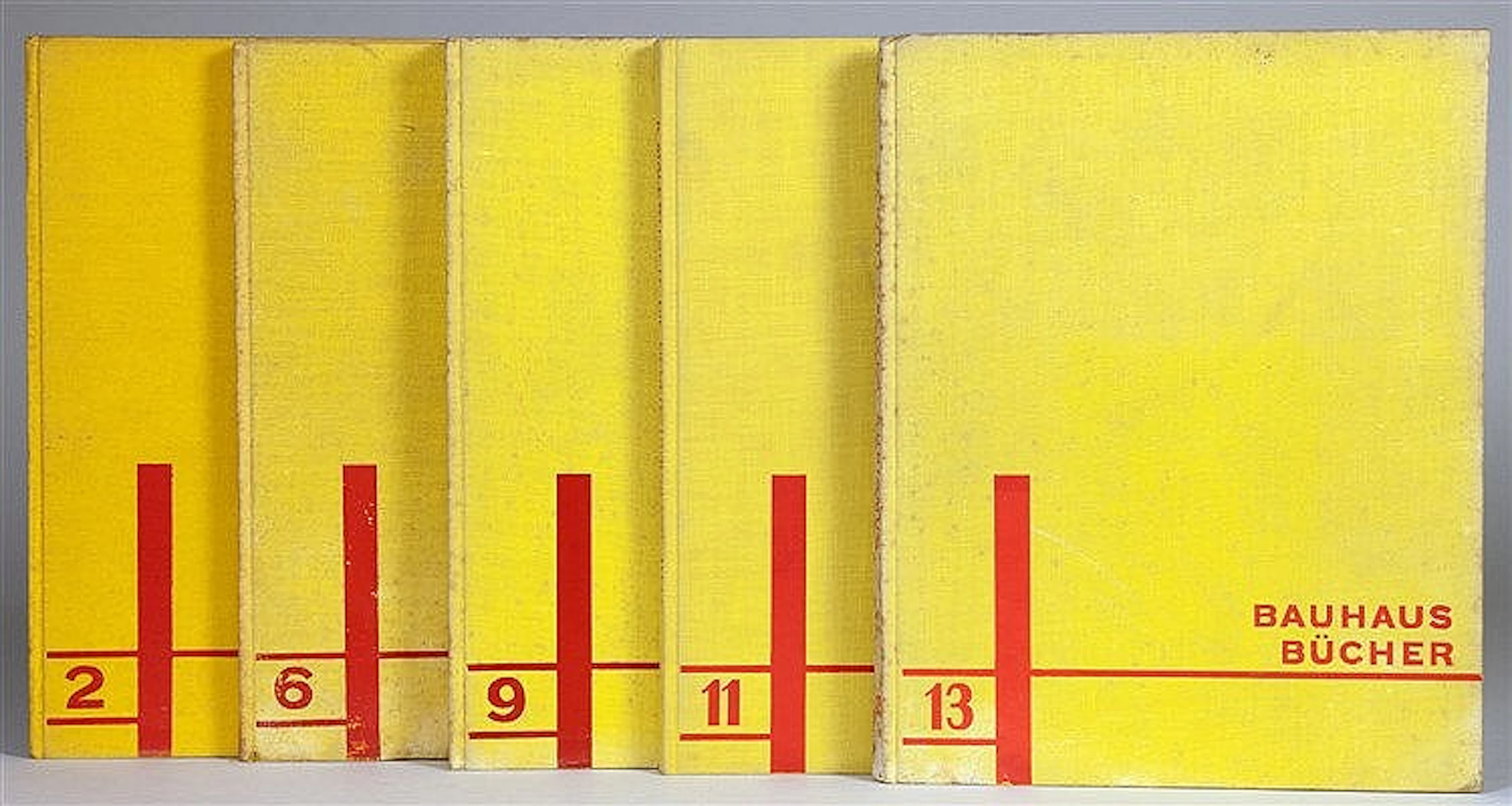 Bauhausbucher - Funf Bande der Reihe. Munchen, Albert Langen 1925-1928