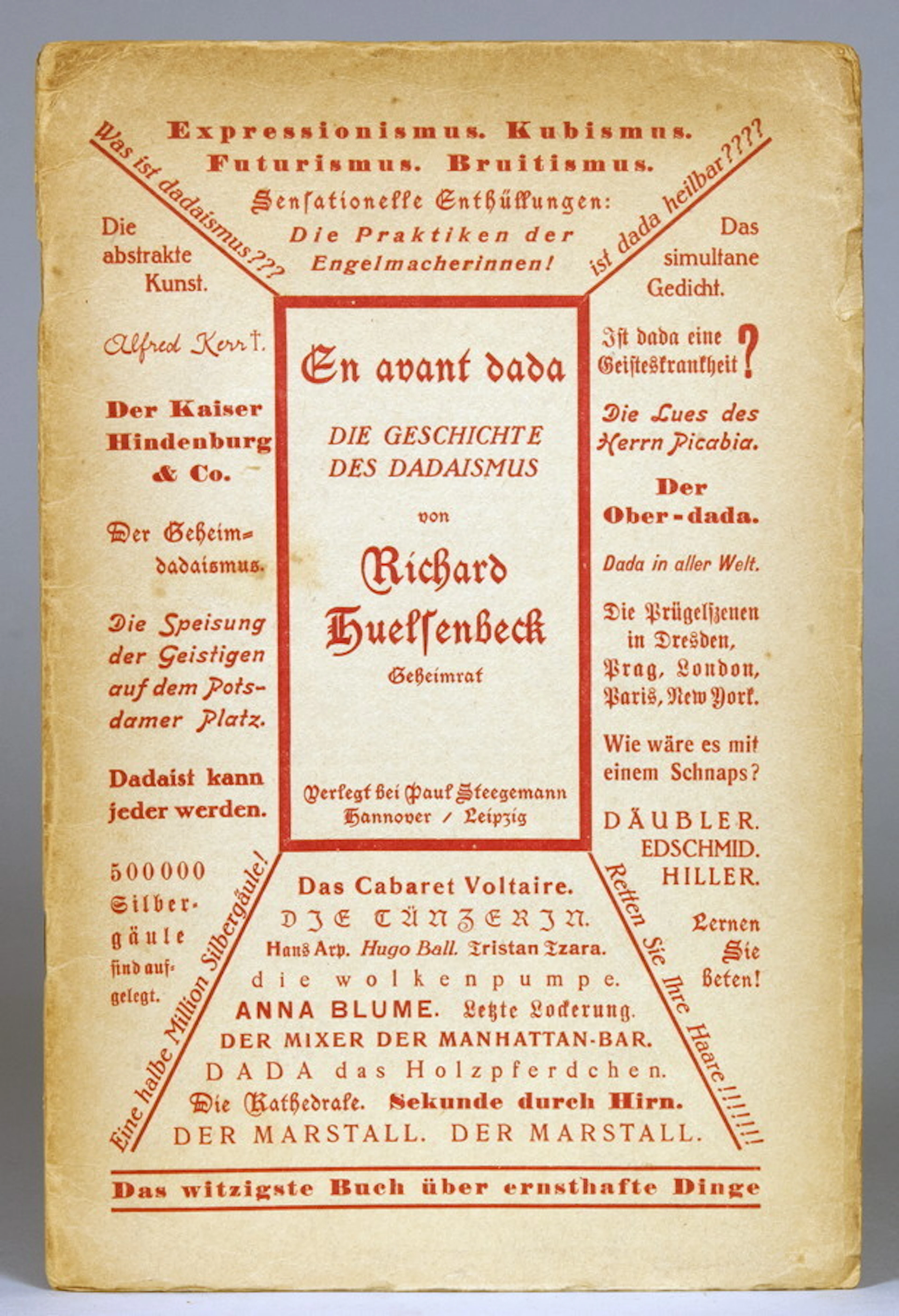 Richard Huelsenbeck. En avant Dada. Eine Geschichte des Dadaismus.
