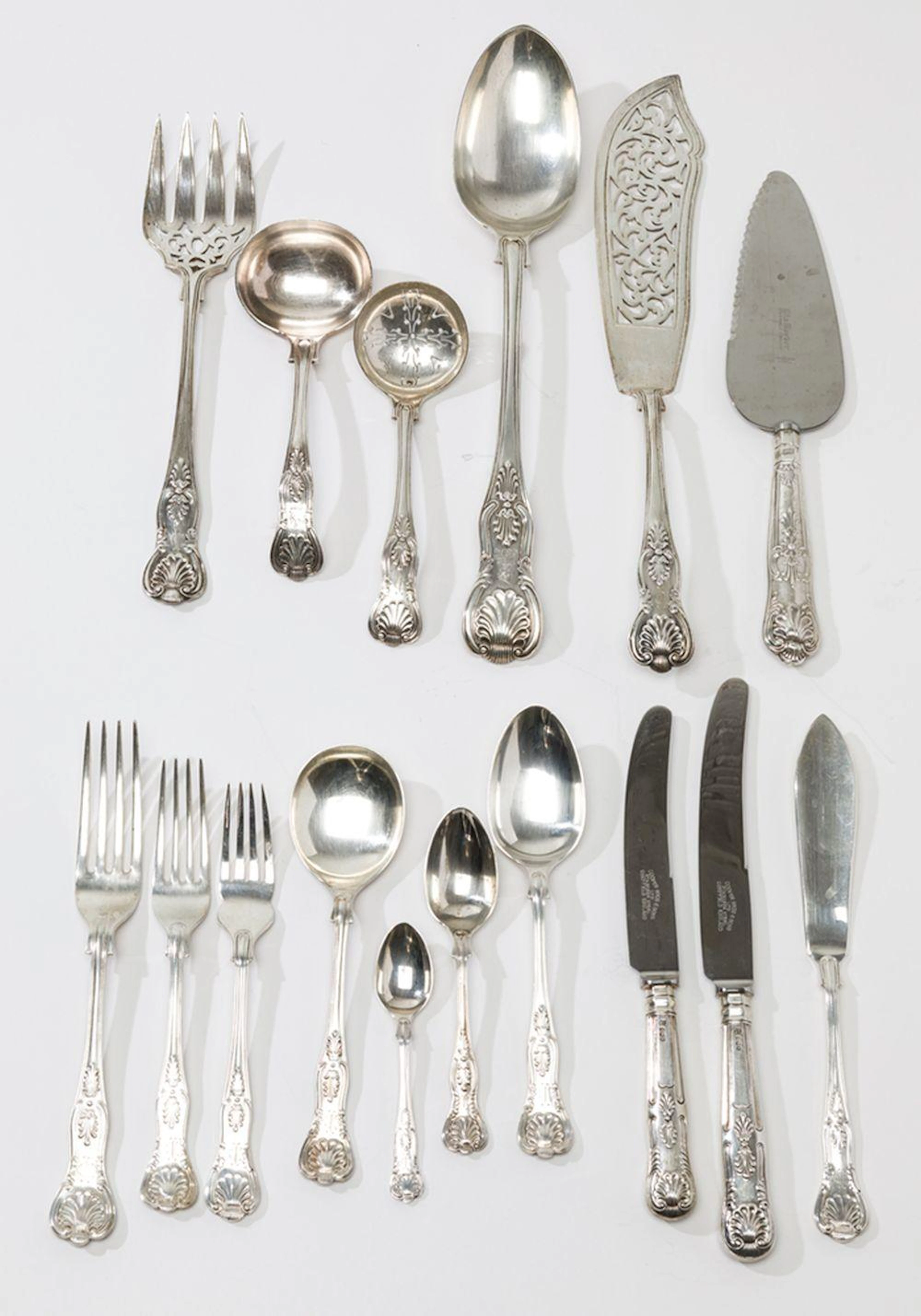 AN ENGLISH SILVER TABLE-SERVICE