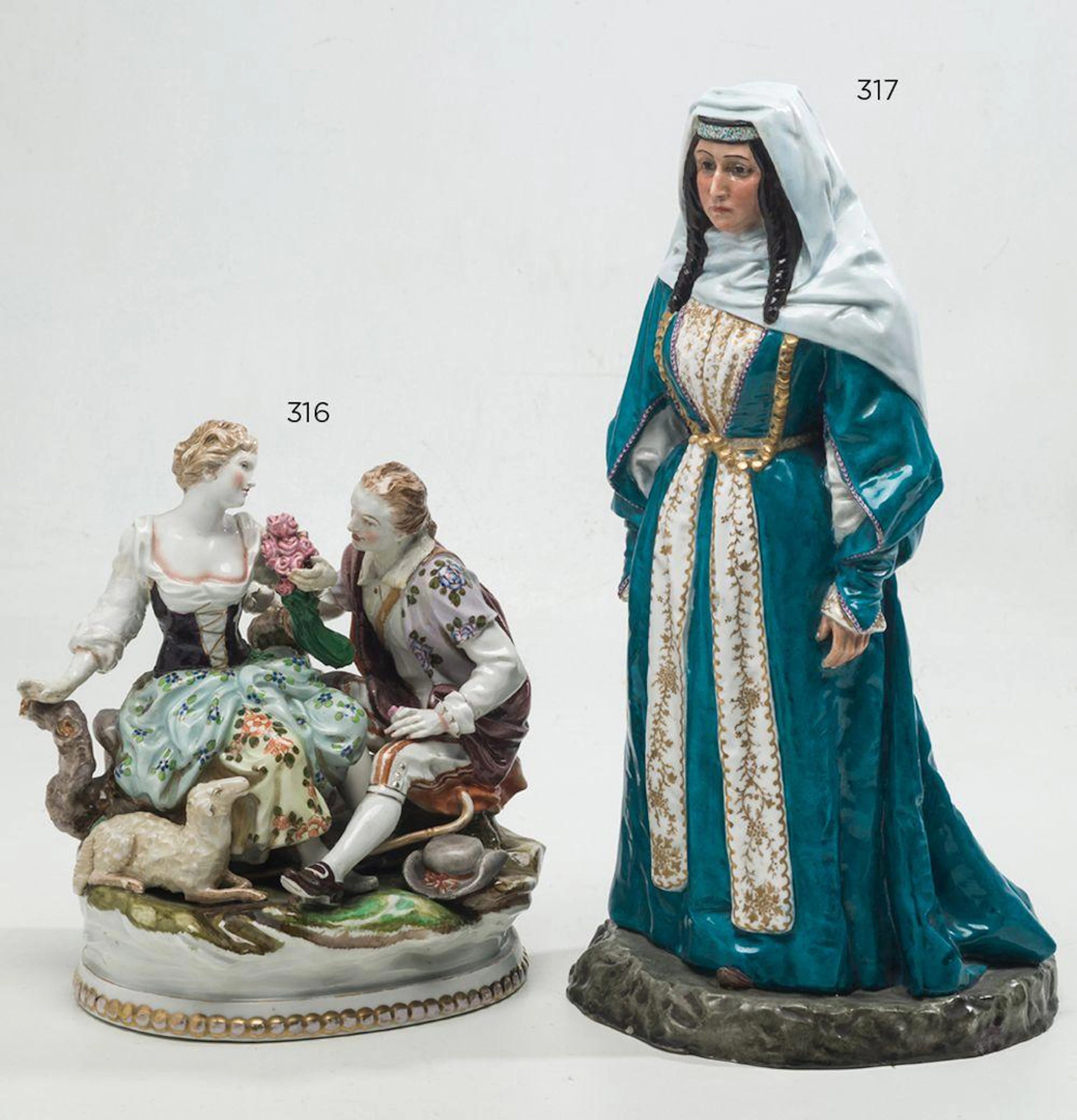 Dama rusa porcelana