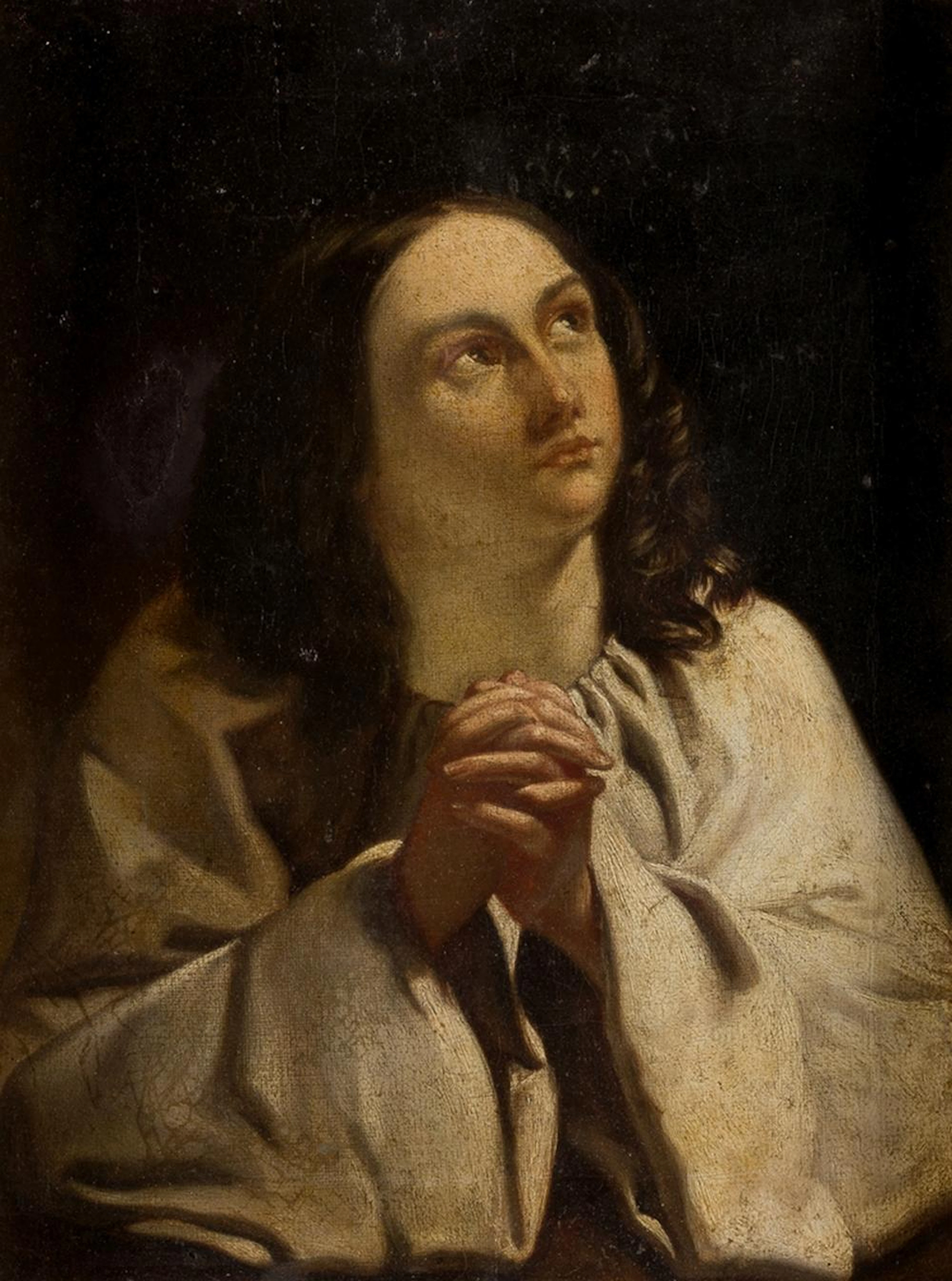 FOLLOWER OF FRANCISCO DE ZURBARÁN "San Juan". Oil on canvas.