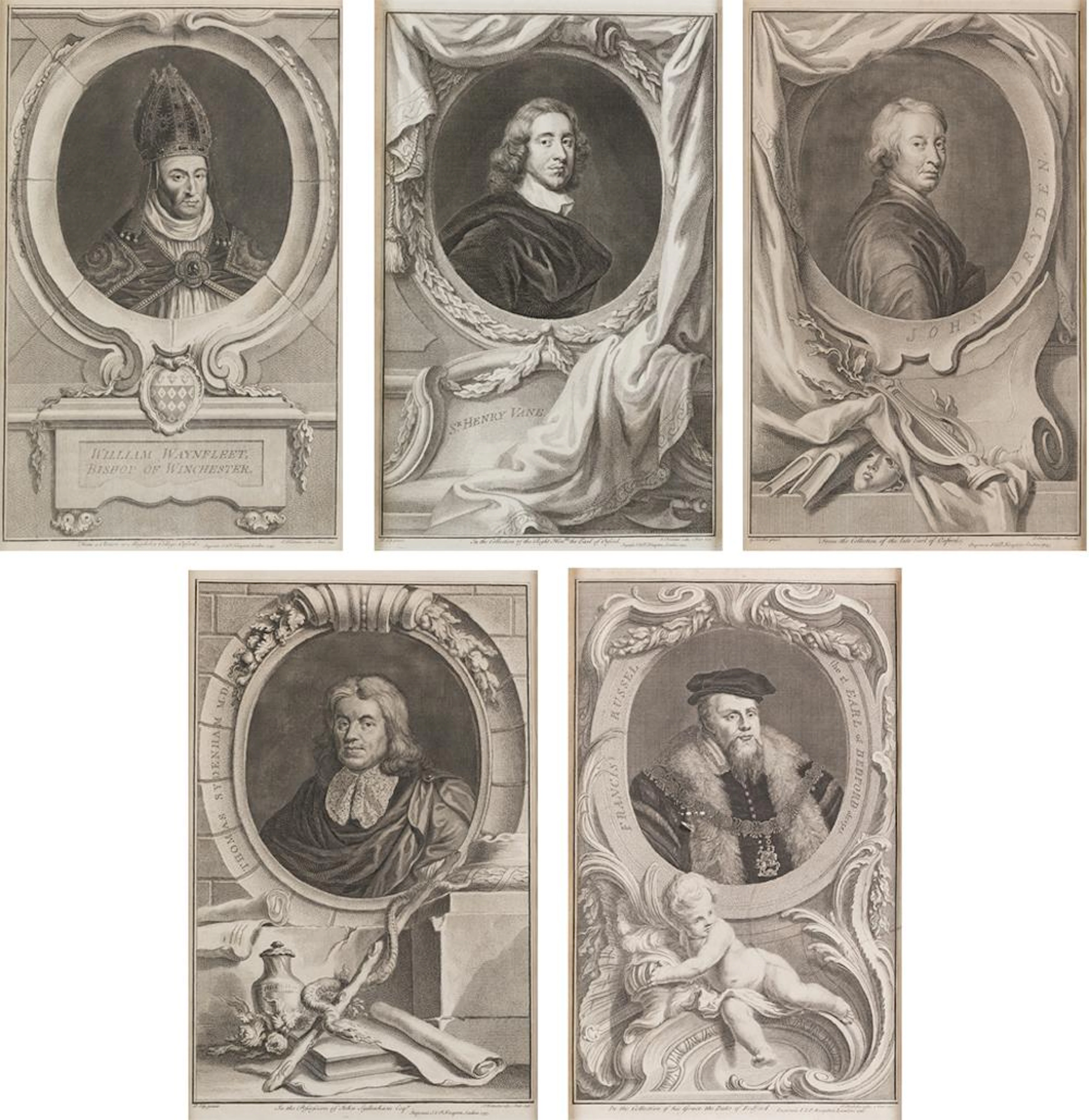 JACOBUS HOUBRAKEN - "Retratos históricos"