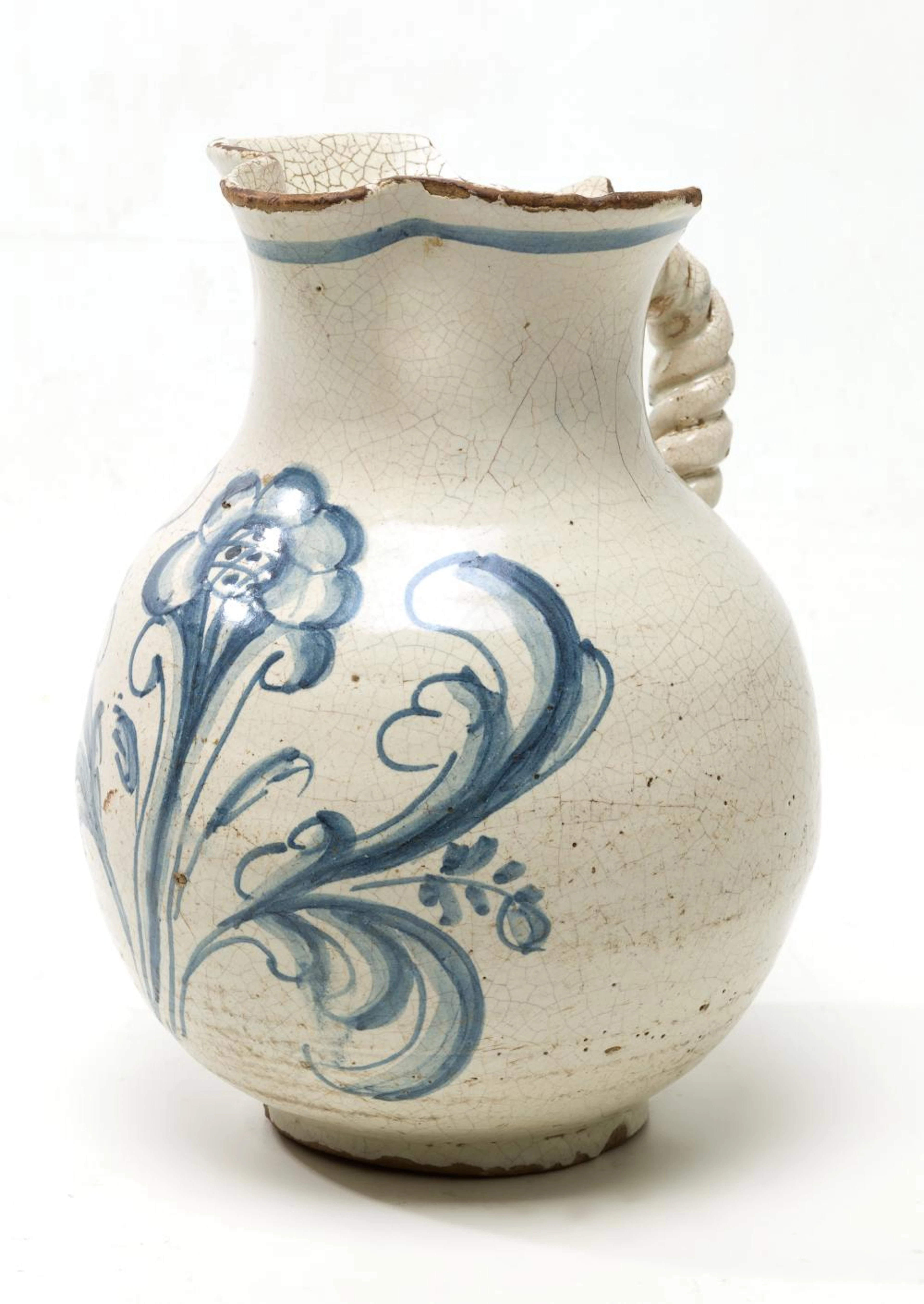 Jarra cerámica Talavera XVIII serie de la Adormidera