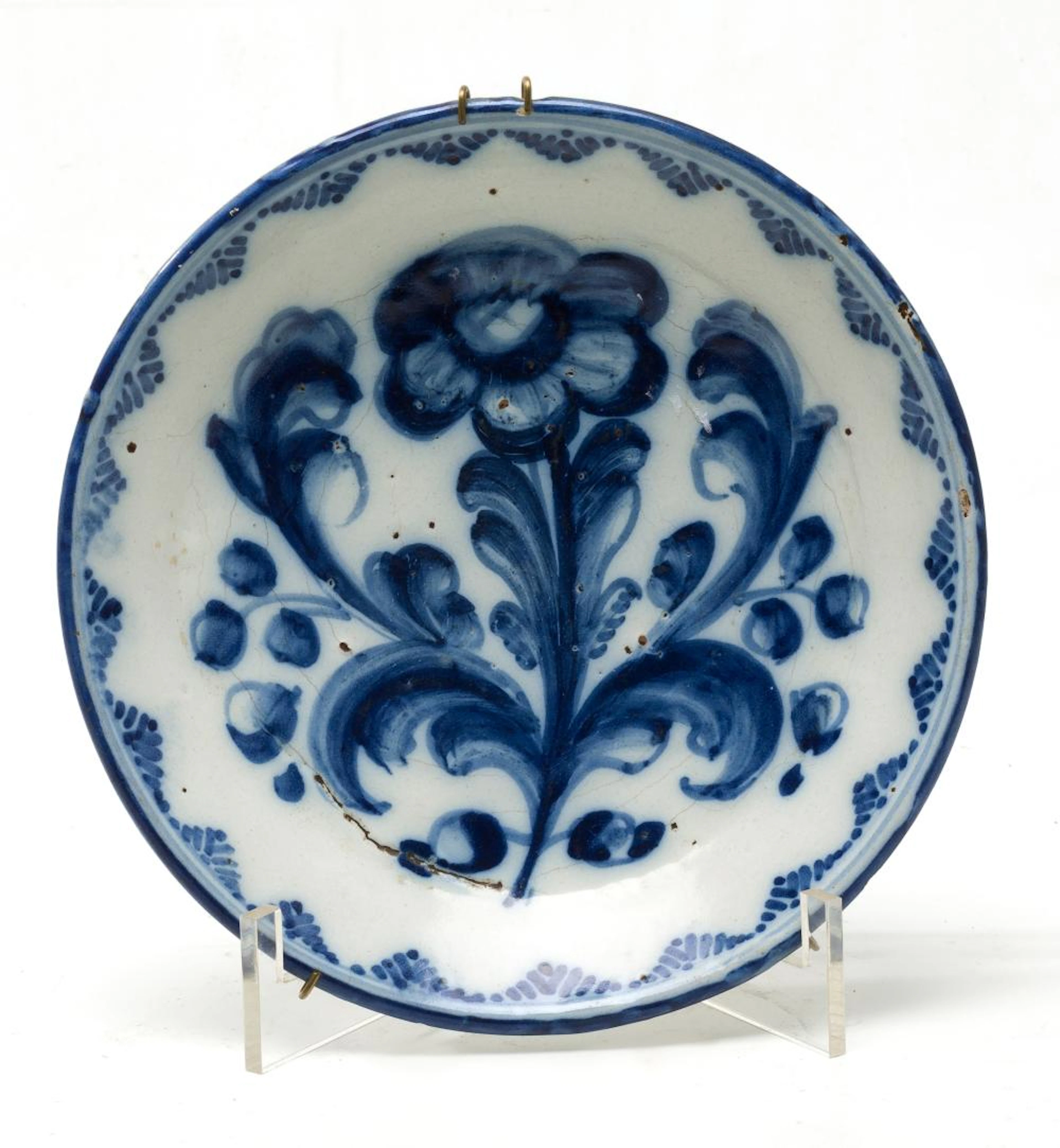 Plato cerámica Talavera serie de la Adormidera
