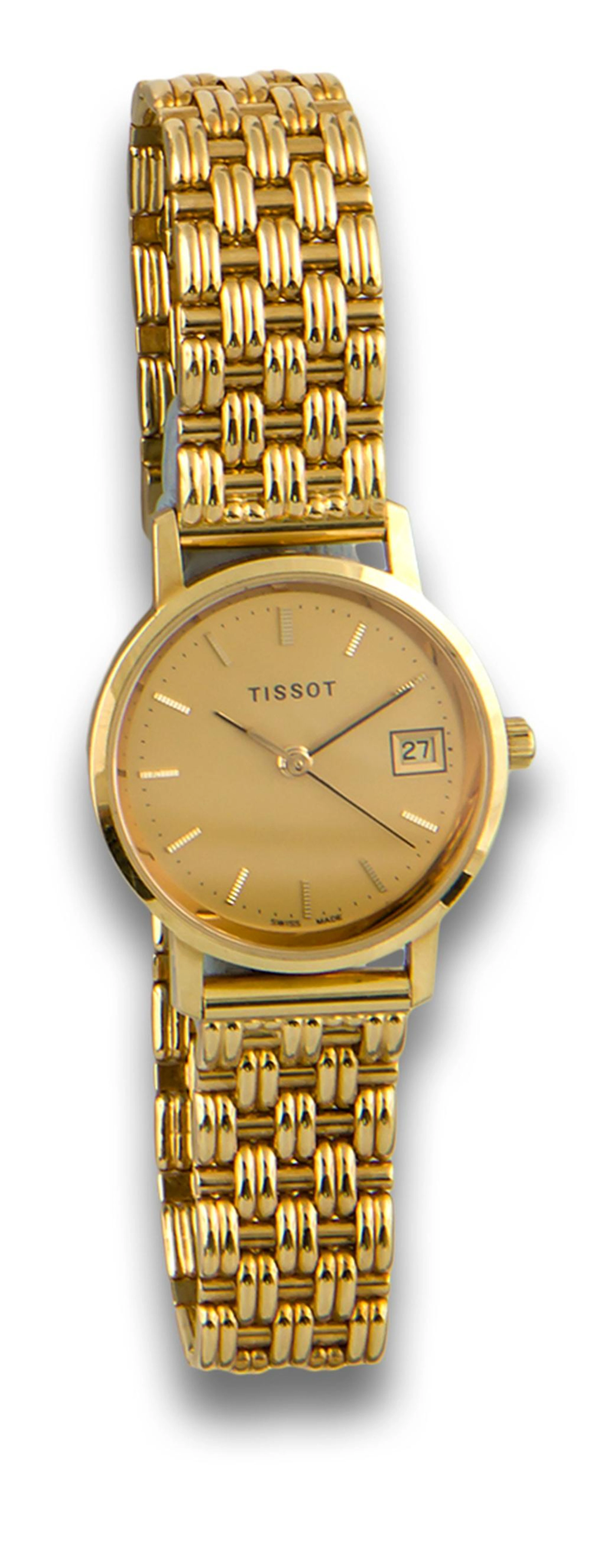 RELOJ TISSOT ORO GRABADO