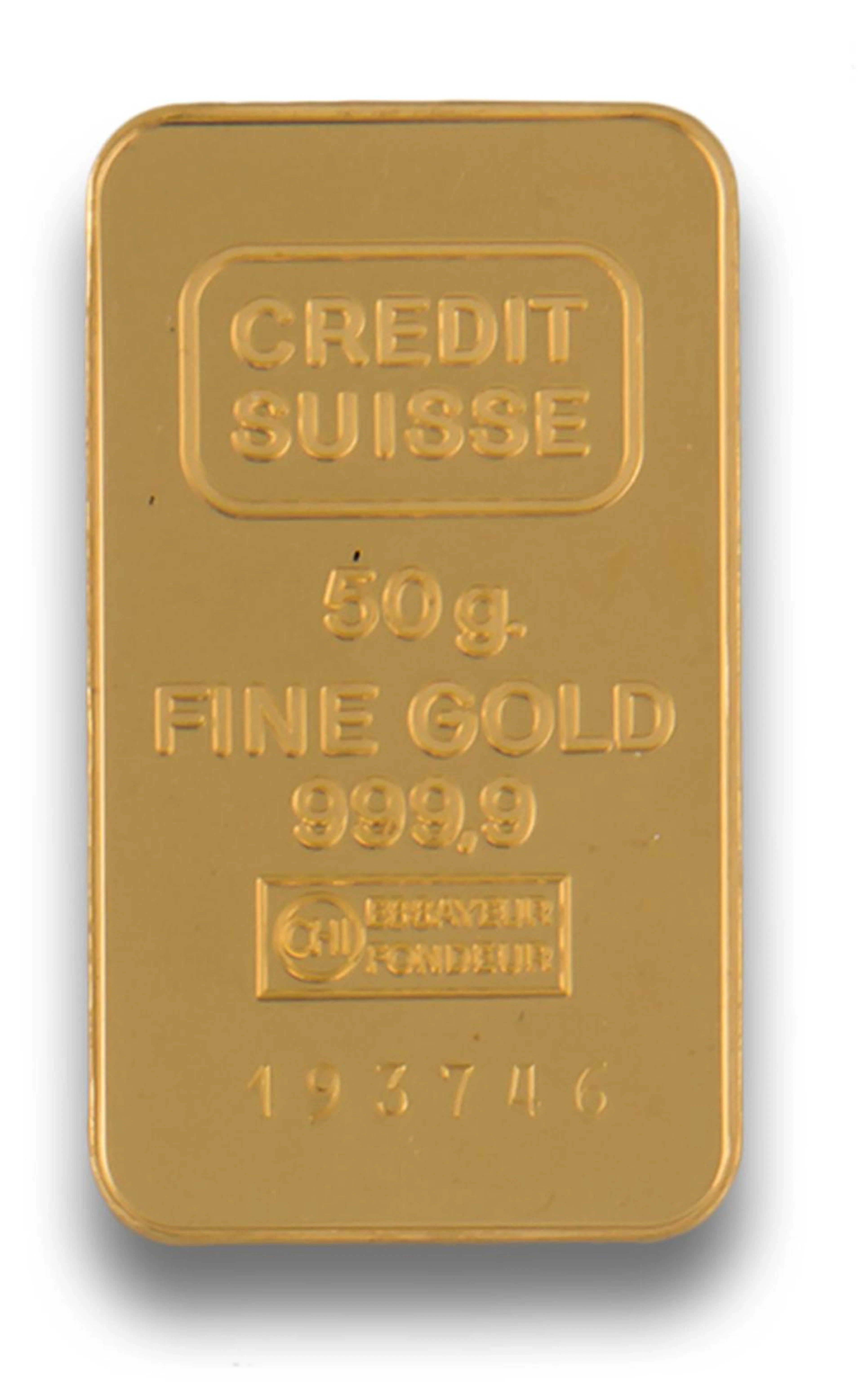 LINGOTE 50GRS SUISSE