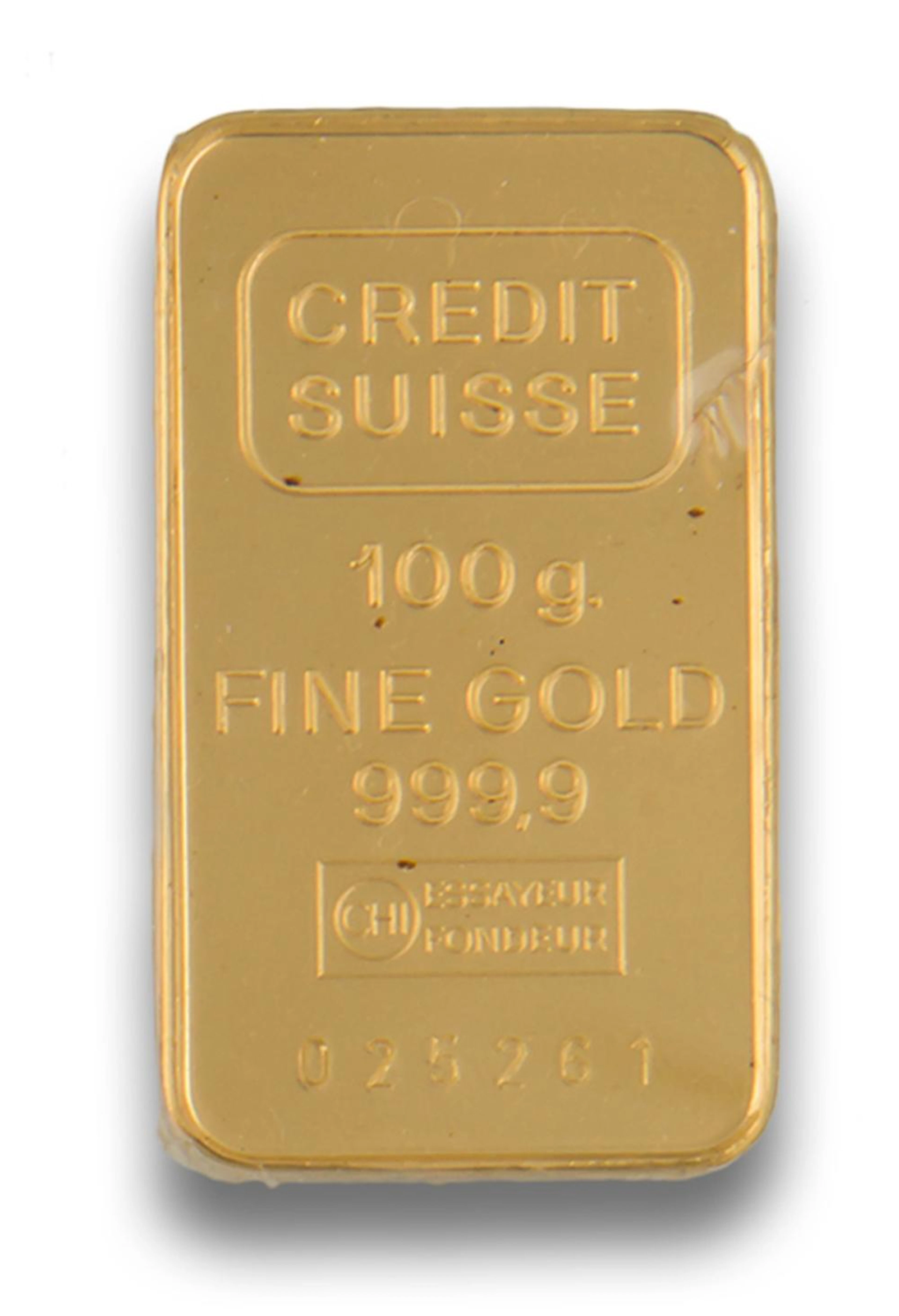 LINGOTE 100GRS SUISSE