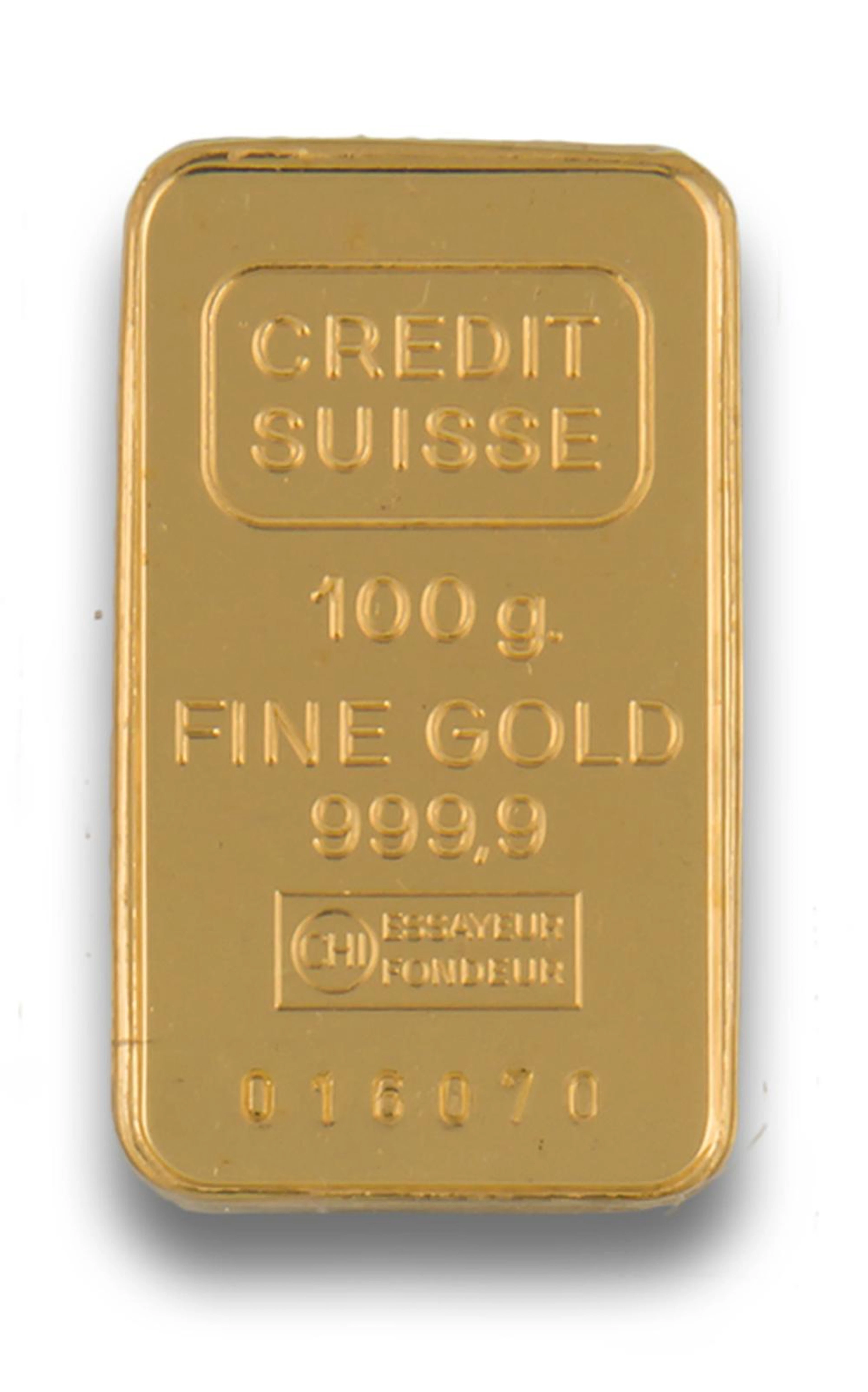 LINGOTE ORO 100 SUISSE