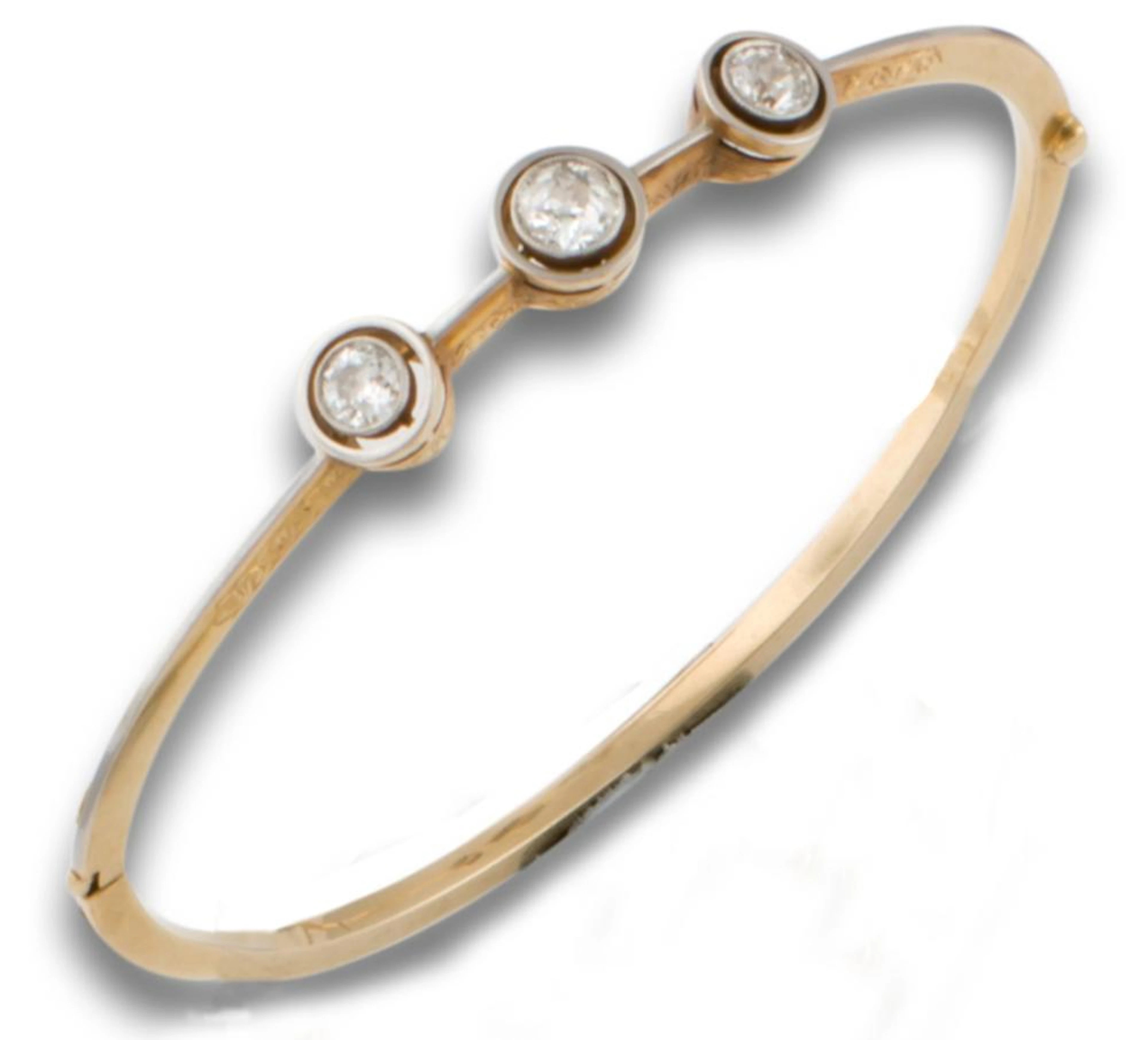 PULSERA AÑOS 20 3 DIAMANTES