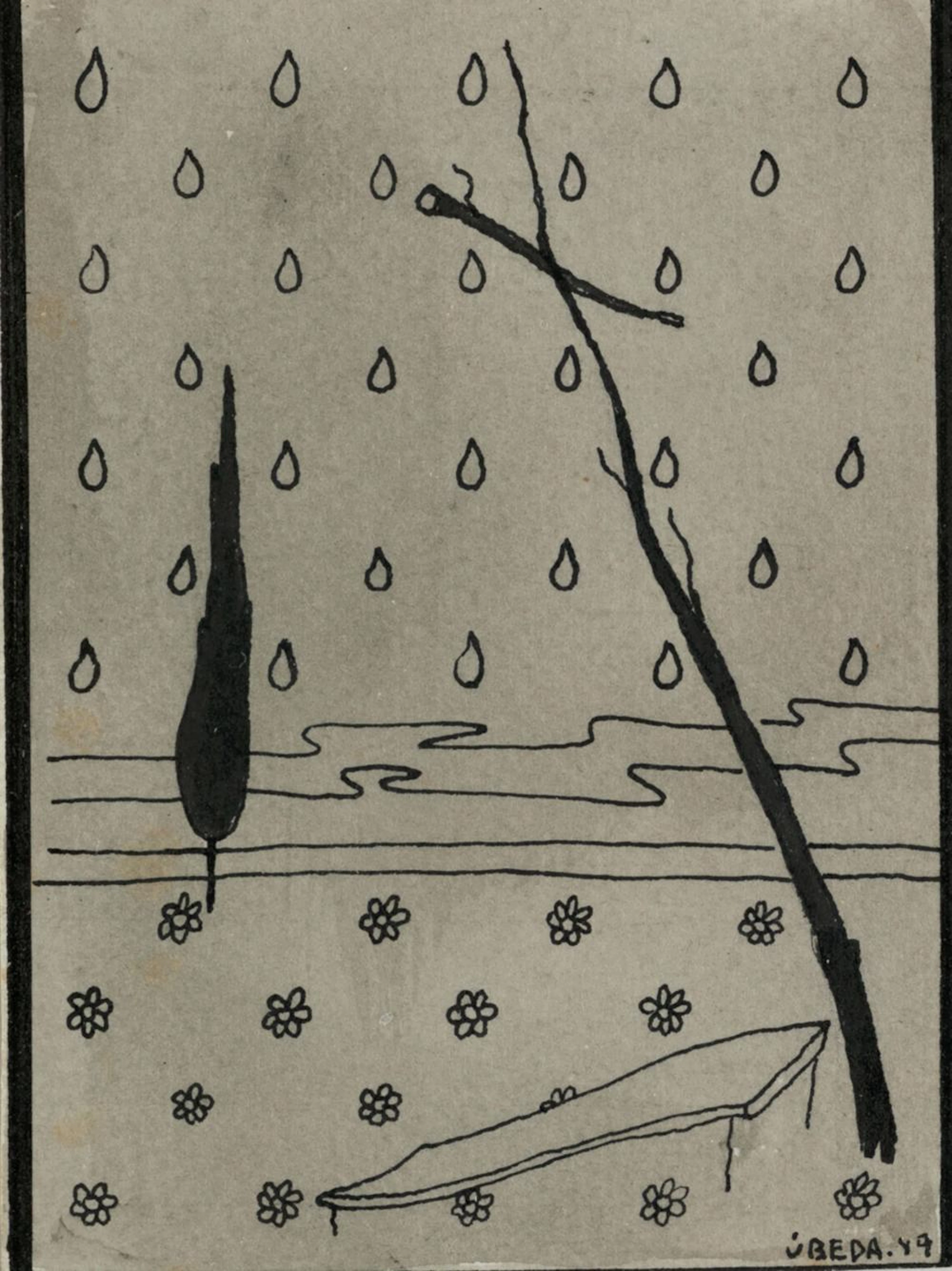 AGUSTÍN ÚBEDA "Landscape" and "Figure in the landscape"
