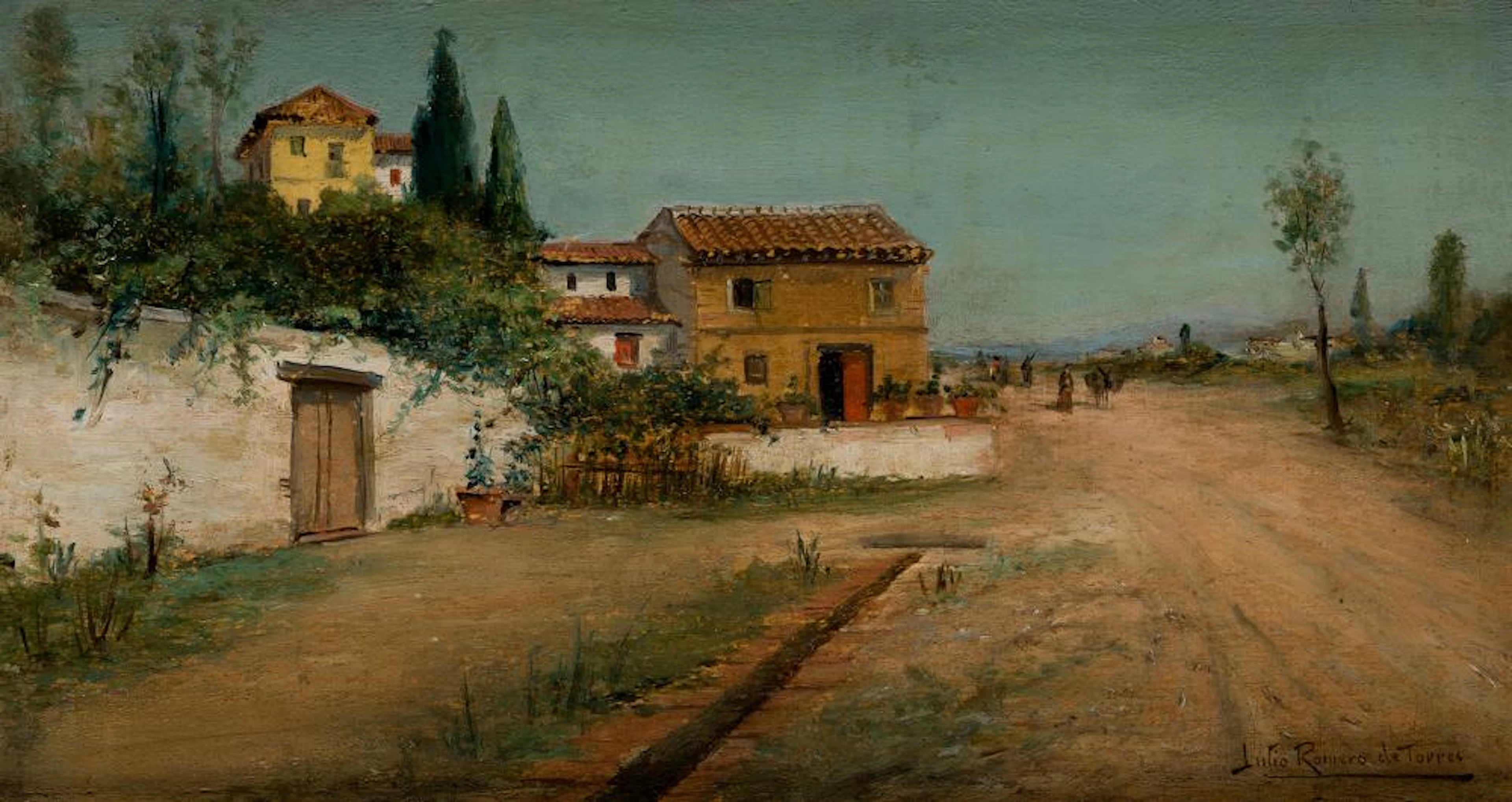 JULIO ROMERO DE TORRES 1874 / 1930 "View of the old Arrizafa Monastery