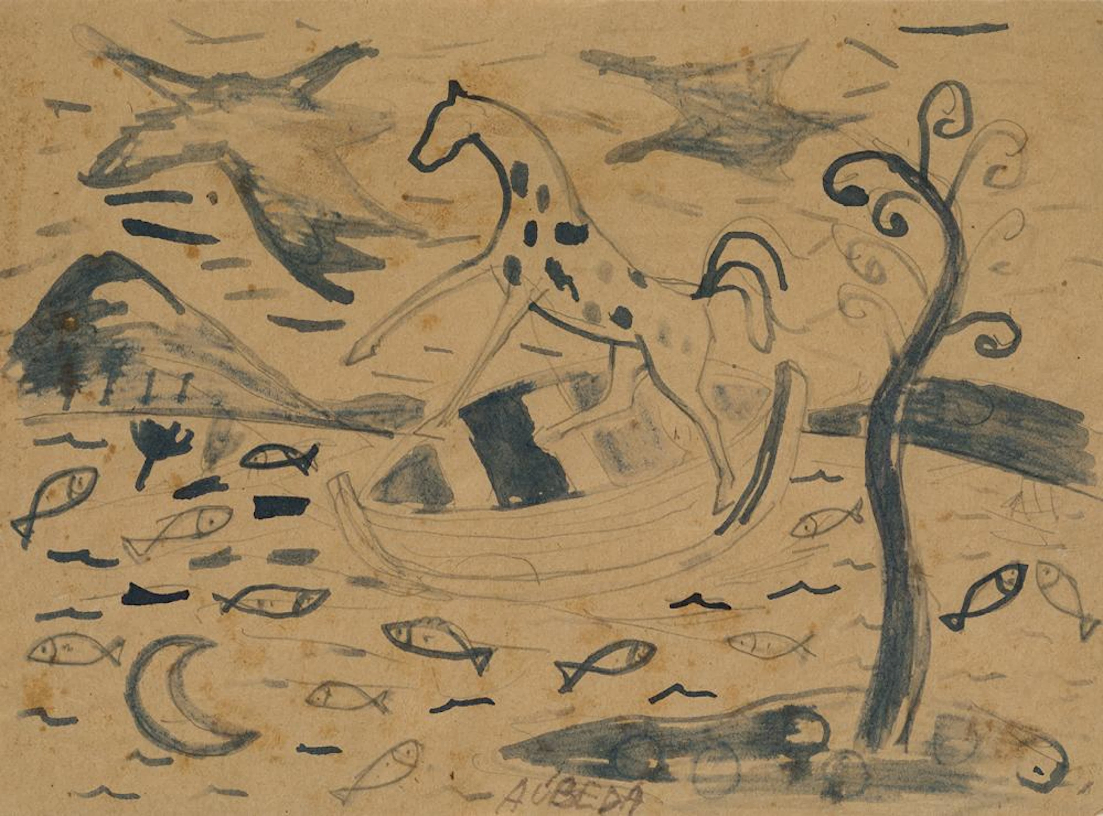 AGUSTÍN ÚBEDA (1925 / 2007). "The horse"