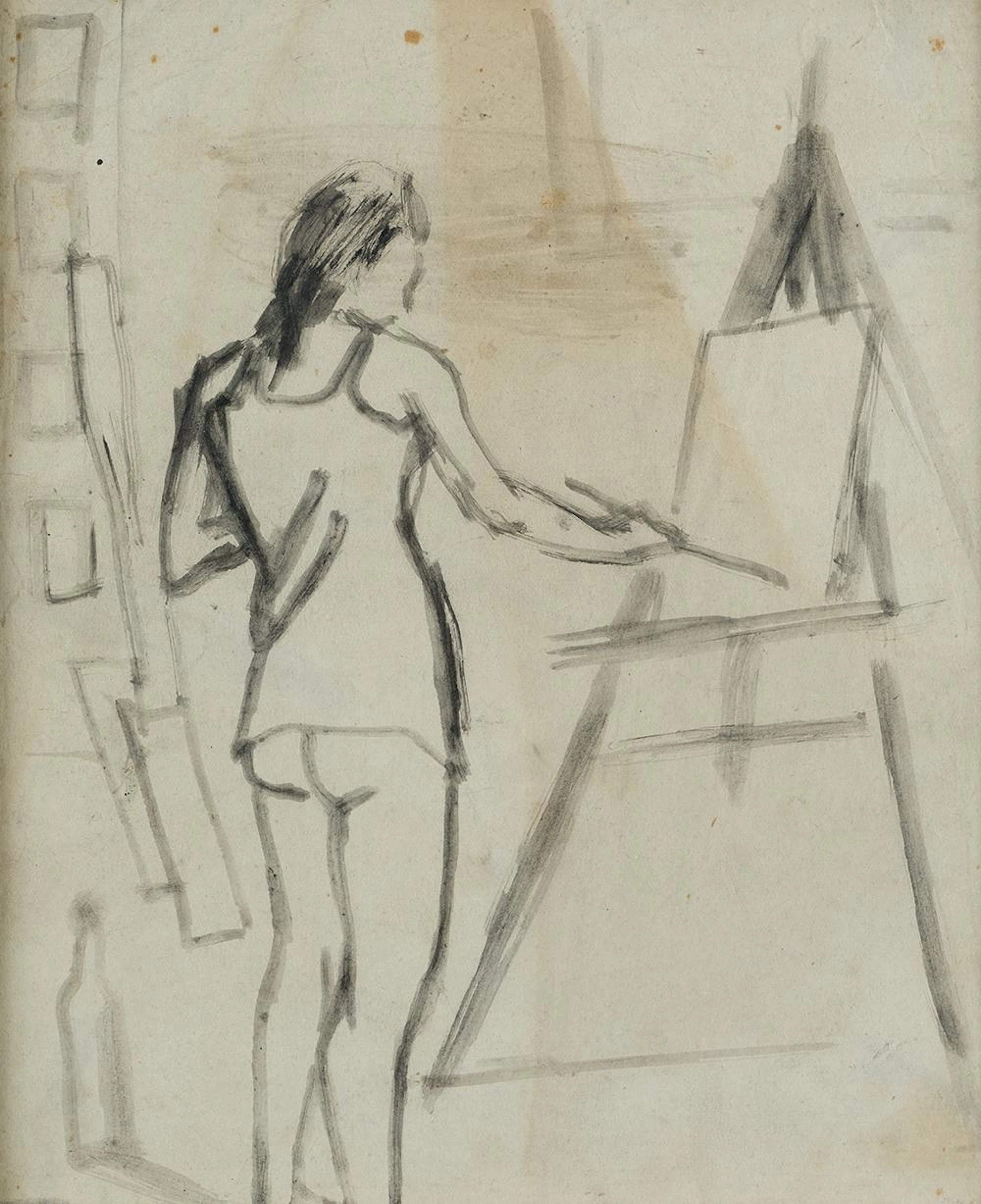 AGUSTÍN ÚBEDA (1925 / 2007). "The Painter"