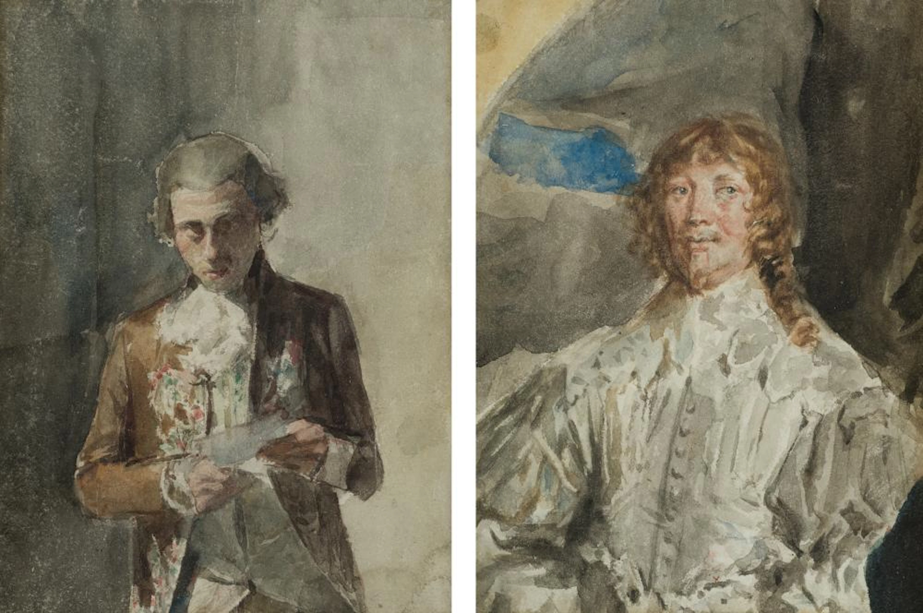 RICARDO DE MADRAZO and GARRETA (1852 / 1917) "Retrato de...