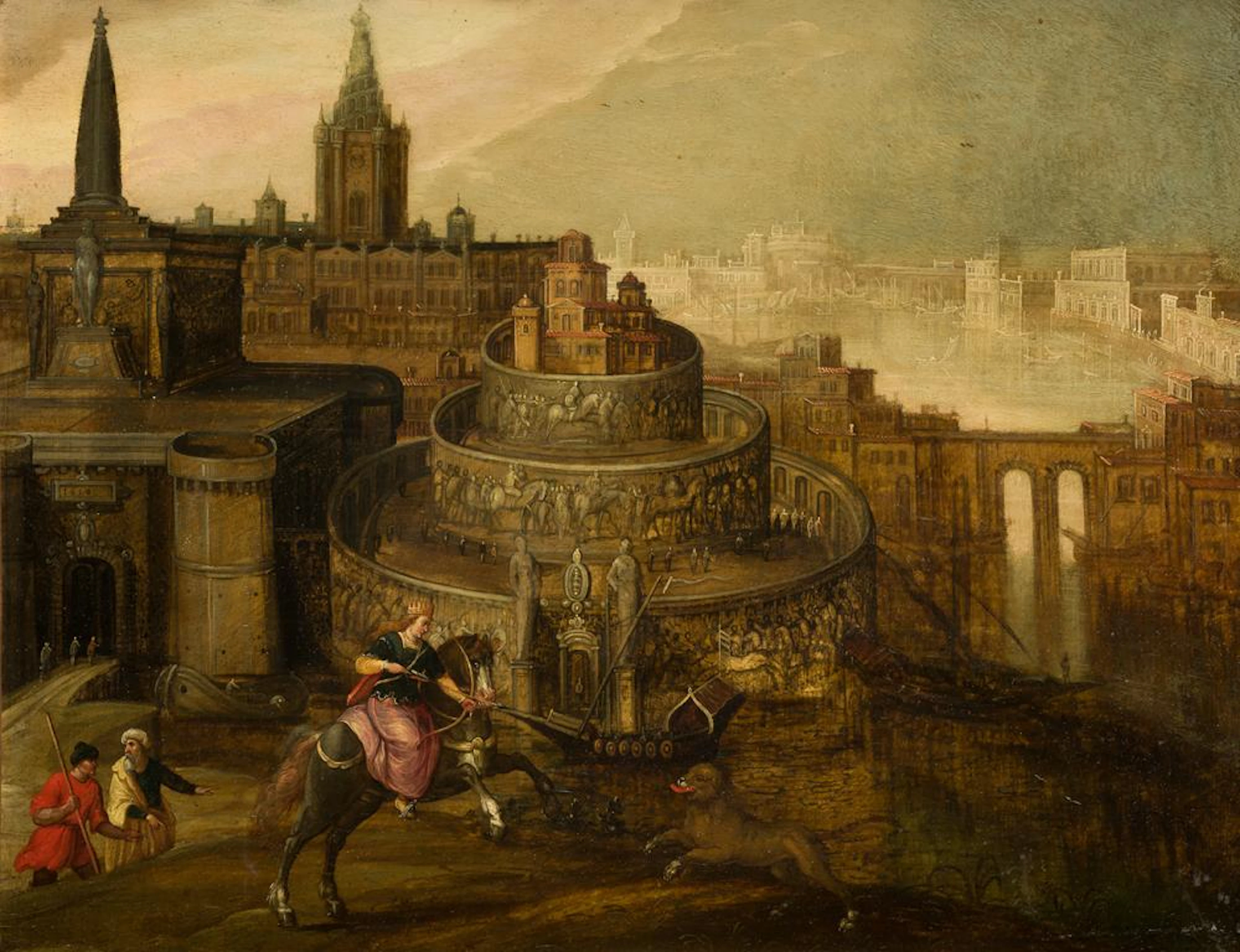 ATRIBUIDO A TOBIAS VERHAECHT (1561 / 1631) "Diana the...