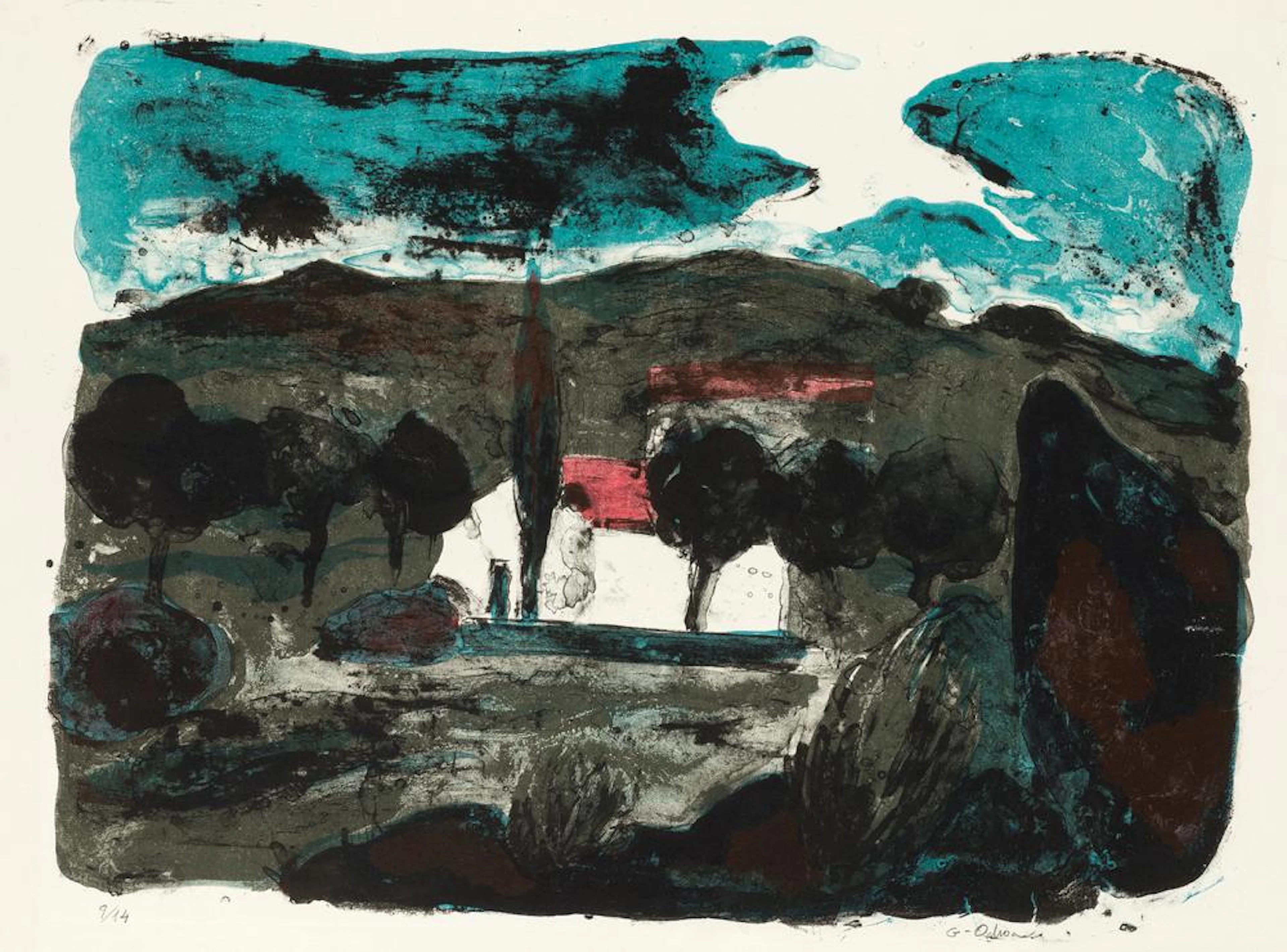 LUIS GARCÍA OCHOA (1920 / 2019) "Landscape"